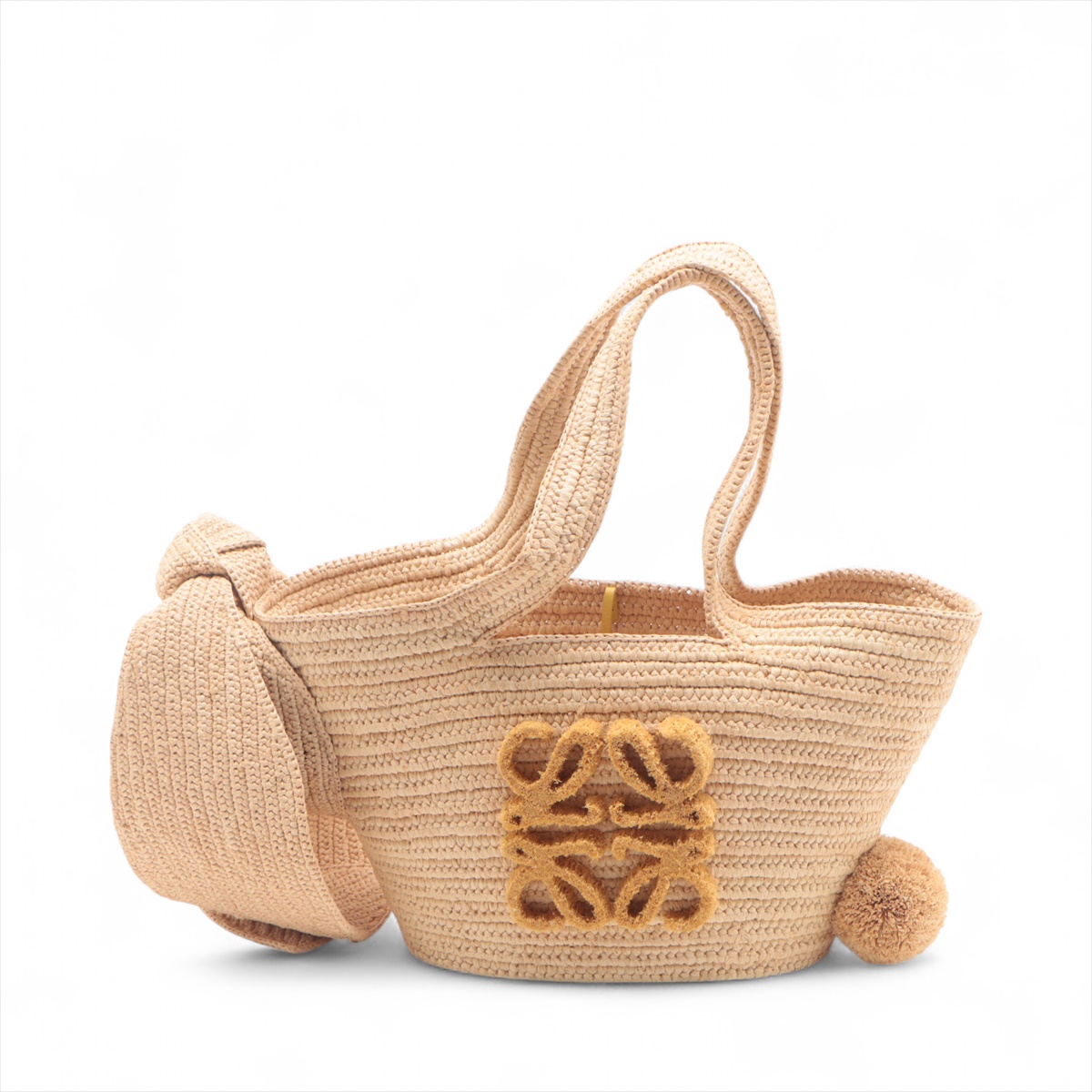 【新品未使用】LOEWE☆バニーバスケットバッグ スモール（ラフィア&カーフ） 税込) スモール バスケットバッグ LOEWE】ロエベ ラフィア
