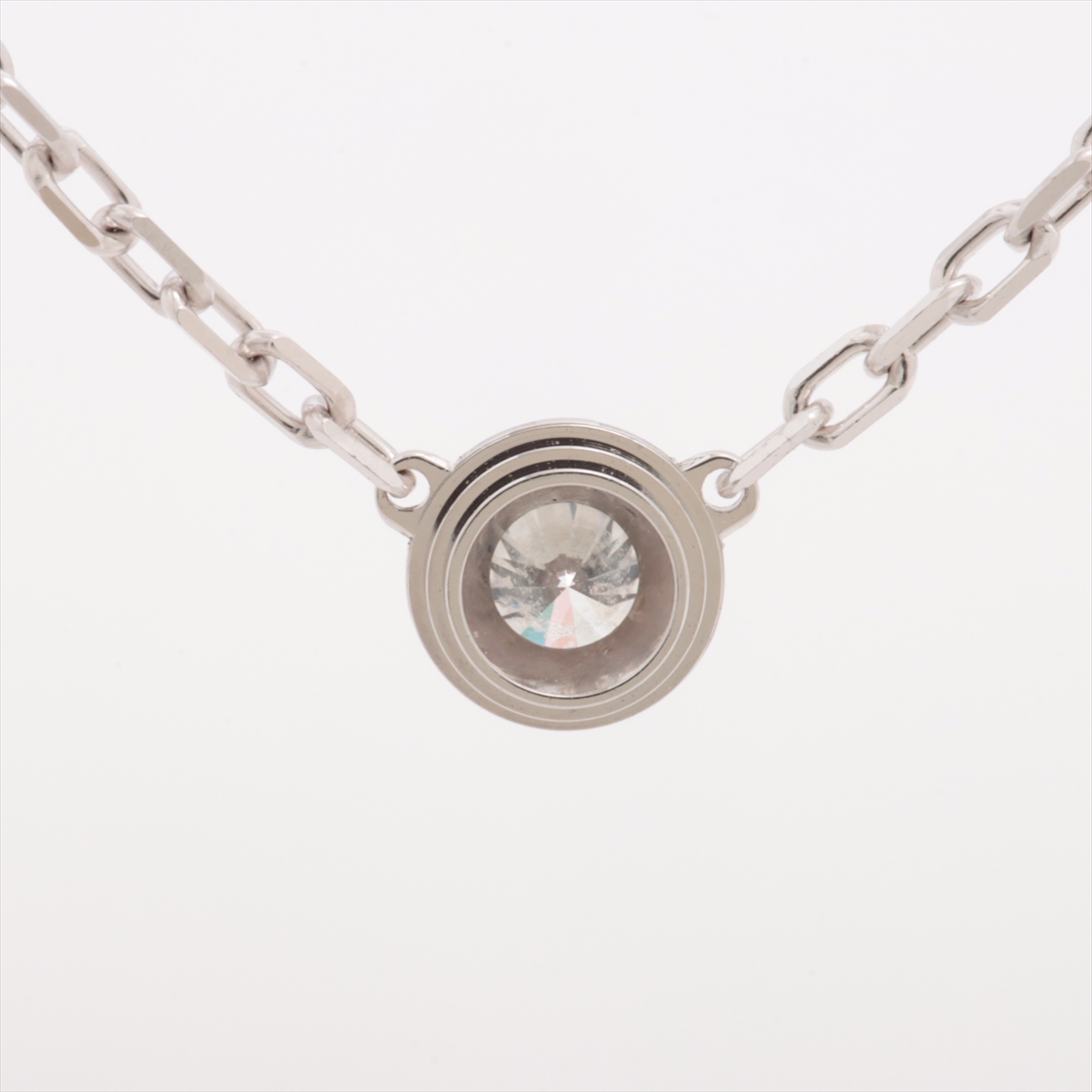カルティエ ダムール SM ダイヤ ネックレス 750(WG) 3.0g