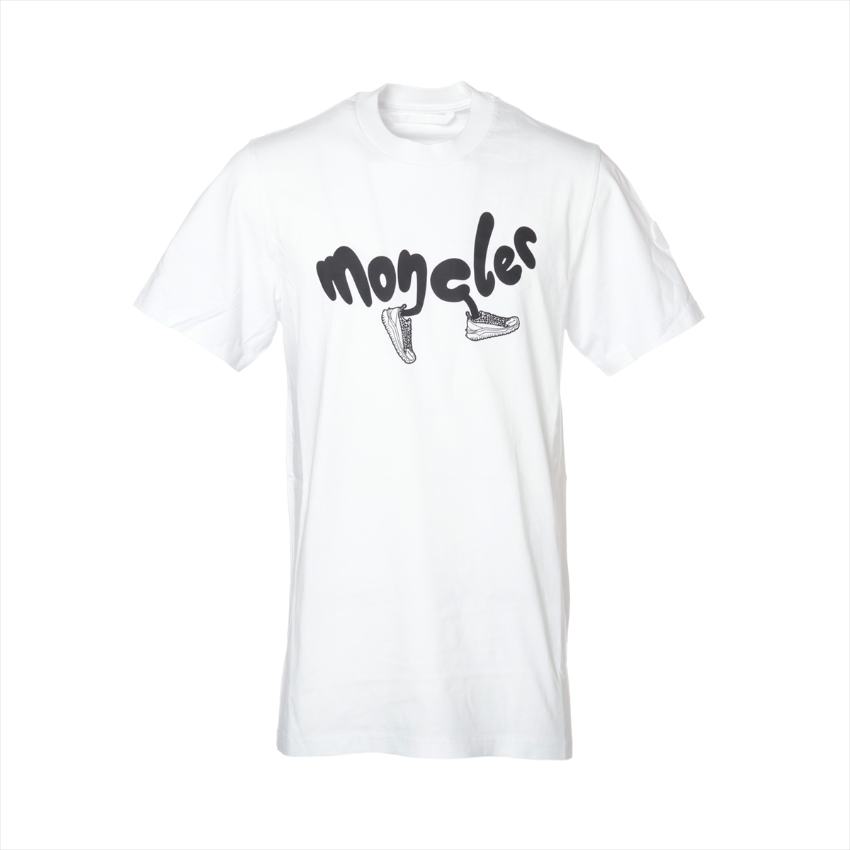 モンクレール 23年 コットン Tシャツ M メンズ ホワイト