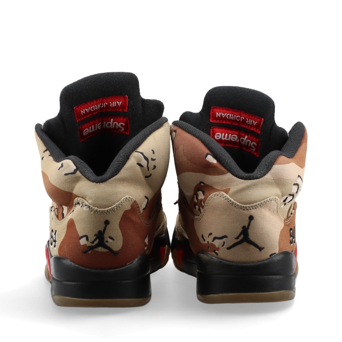 ナイキ×シュプリーム AIR JORDAN 5 RETRO SUPREME レザー