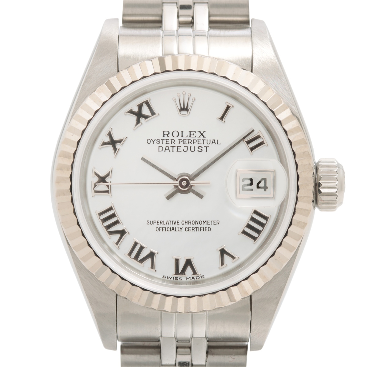 ロレックス デイトジャスト 79174NR SS×WG SS AT シェル文字盤 あまりごま2