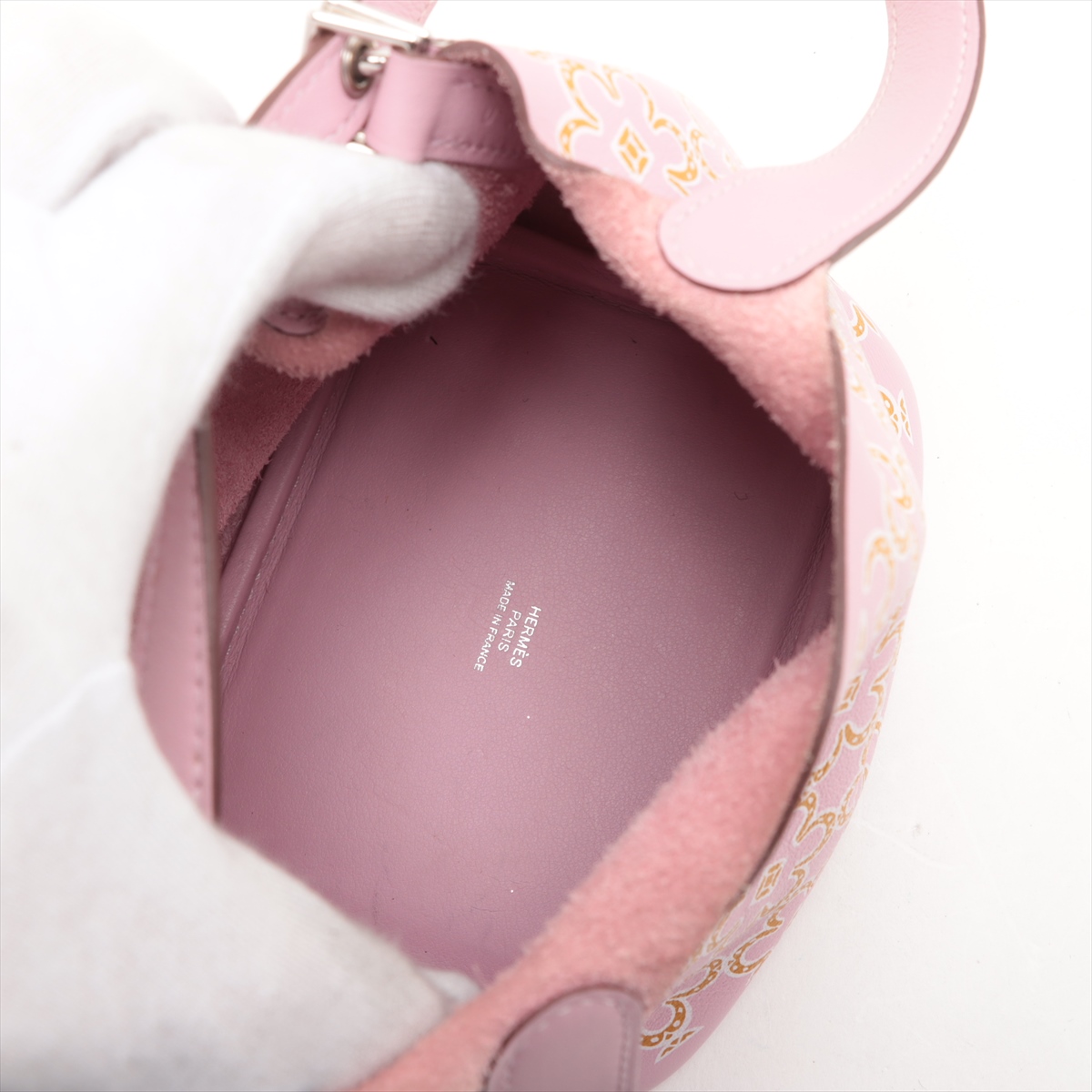 【モーヴ × シルバー金具】HERMES ピコタンロック 14 デイジー エルメス ピコタンロック14 ミクロ ラッキーデイジー スイフト