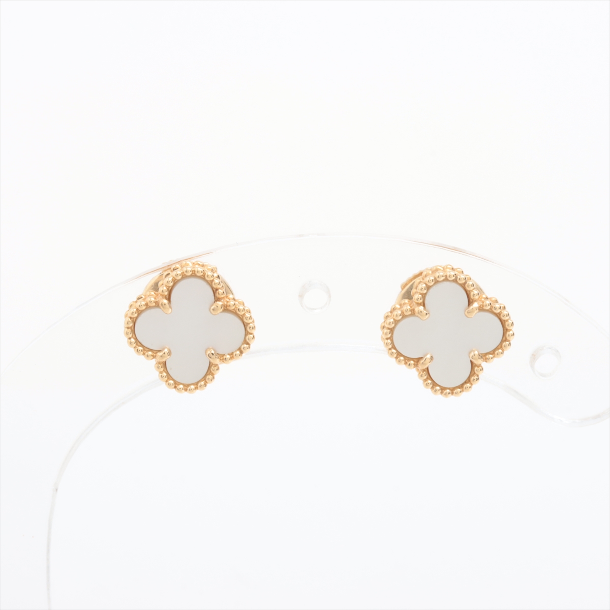 ［VINTAGE] スウィートアルハンブラ シェル ピアス ★ABランク Van Cleef & Arpels - ヴァンクリーフ&アーペル ピアス シェル
