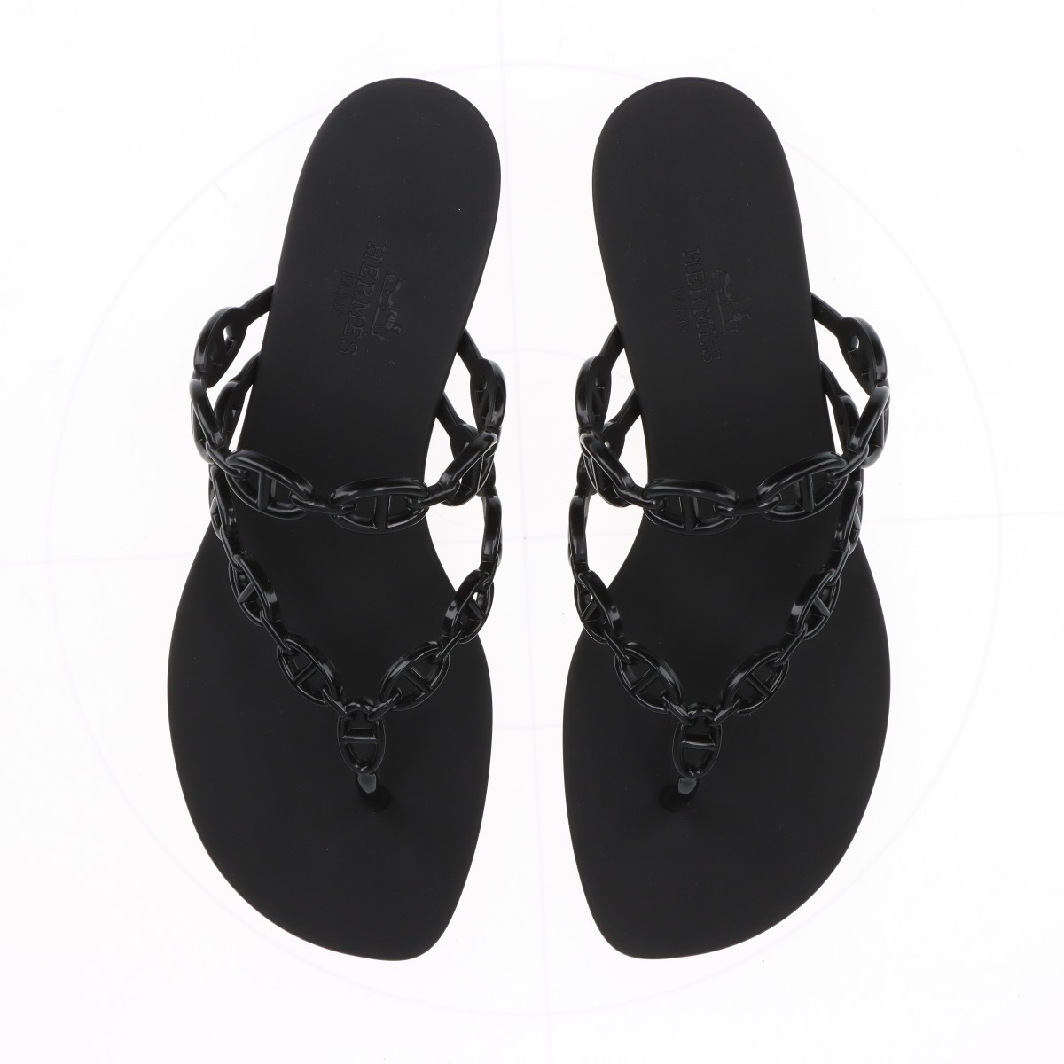 ラスト1点＊HERMES＊美脚サンダルアイランド エレガントblack ラスト1点＊HERMES＊美脚サンダルアイランド エレガントblack
