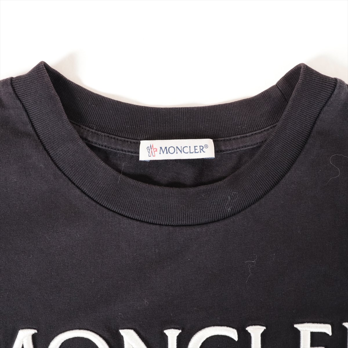 モンクレール コットンTシャツ ブラック 極美品】MONCLER モンクレール 22年 コットン Tシャツ M