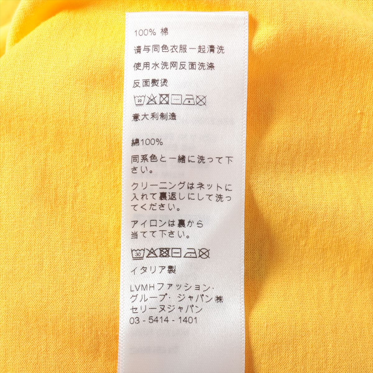 Celine Hedi Period Cotton T-shirt XL Men's Yellow 2X681671Q