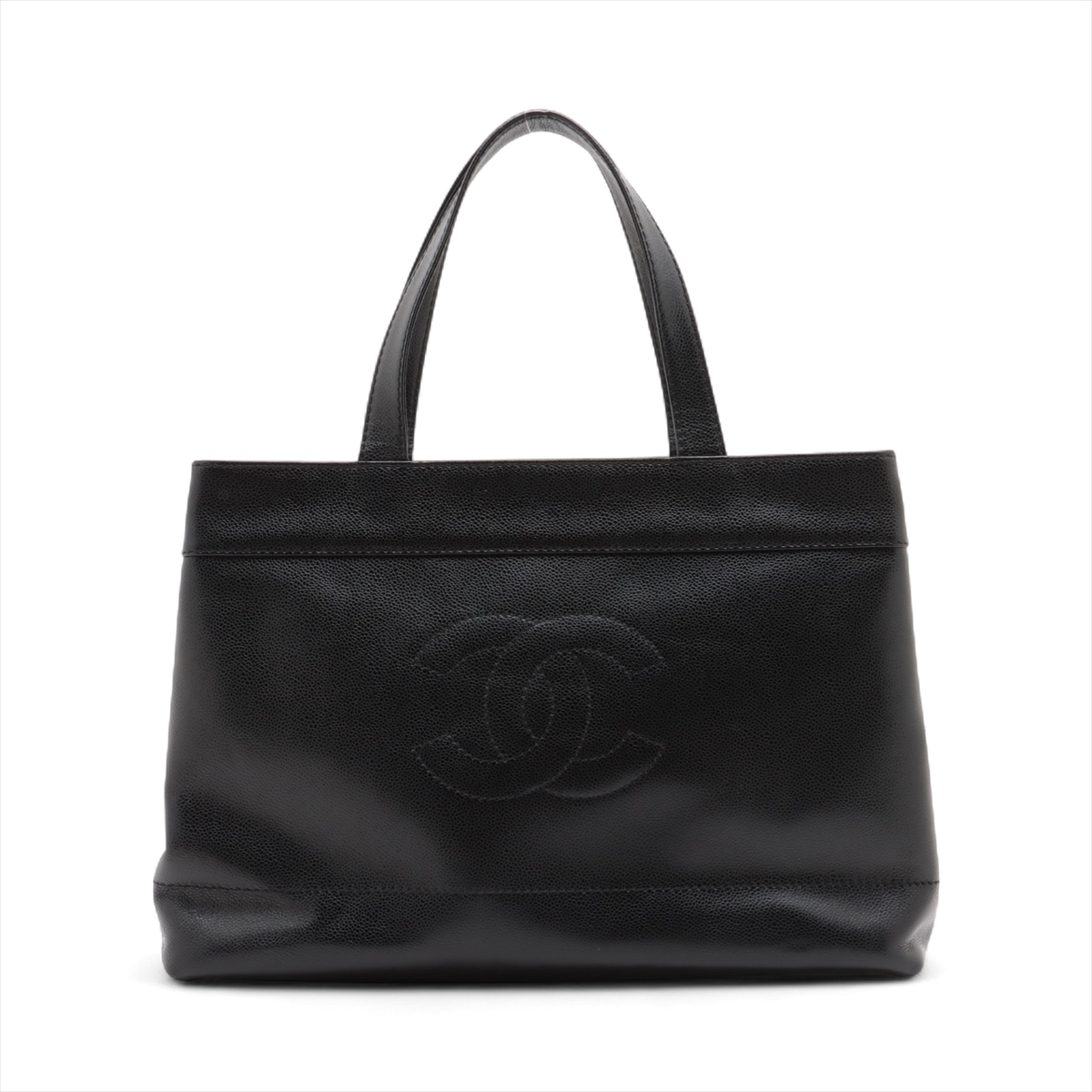 ⭐CHANEL⭐　シャネル　トートバック　ココマーク　ブラック CHANEL シャネル ココマーク トートバッグ カーフ レディース