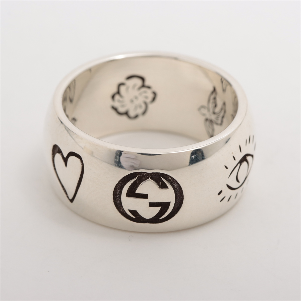 Gucci Blind for Love Ring 12 925 8.7g Silver | eBay