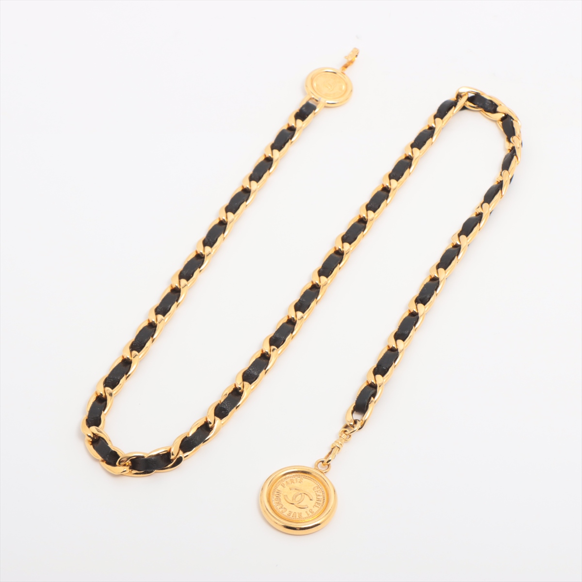 CHANEL 31 RUE CAMBON チェーンベルト GP×レザー シャネル 31 RUE CAMBON チェーンベルト GP×レザー ブラック