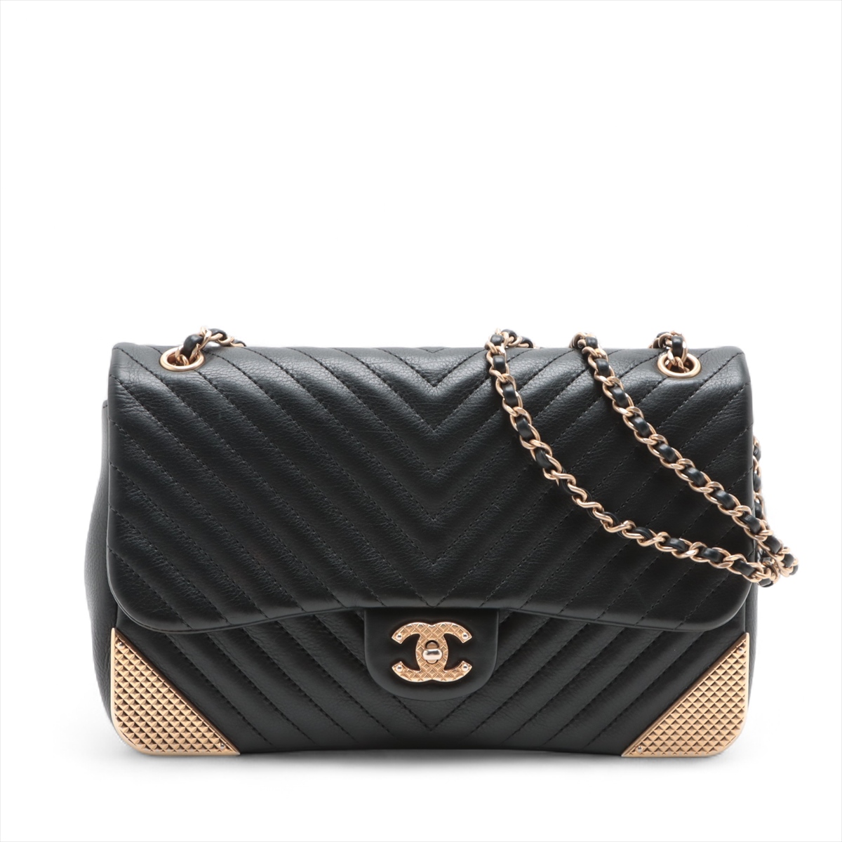 シャネル / CHANEL Vステッチ シェブロンチェーンショルダー