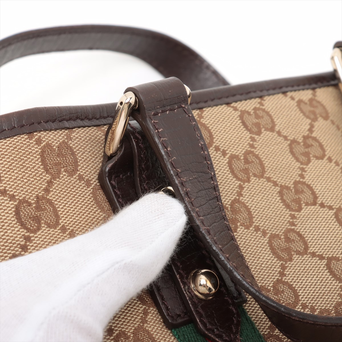 【希少】グッチ ビジネスバッグ シェリーライン GGキャンバス レザー 2way 楽天市場】GUCCI グッチ GGキャンバス シェリーライン