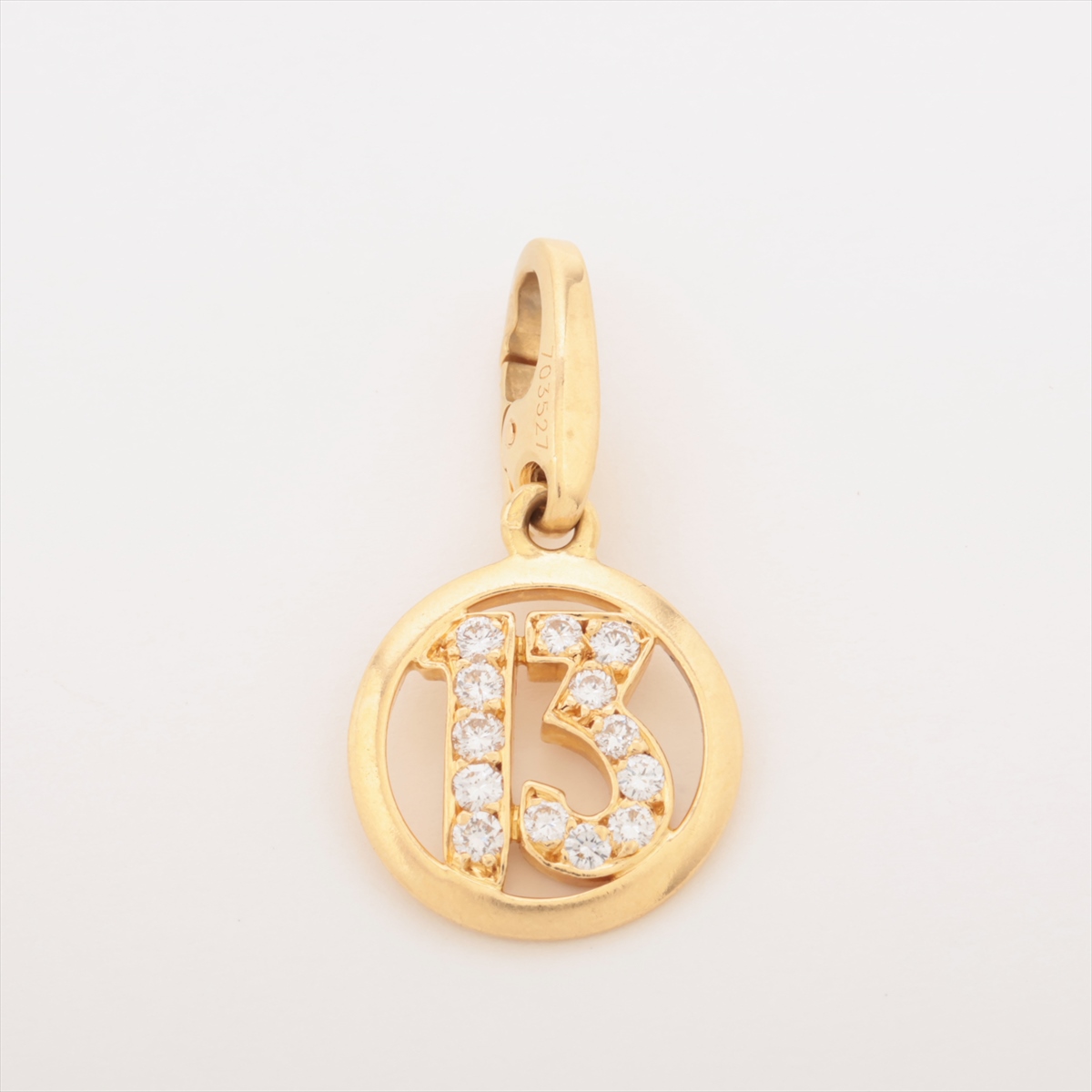 Cartier カルティエ 2Cチャーム YG750 2.4g 【432