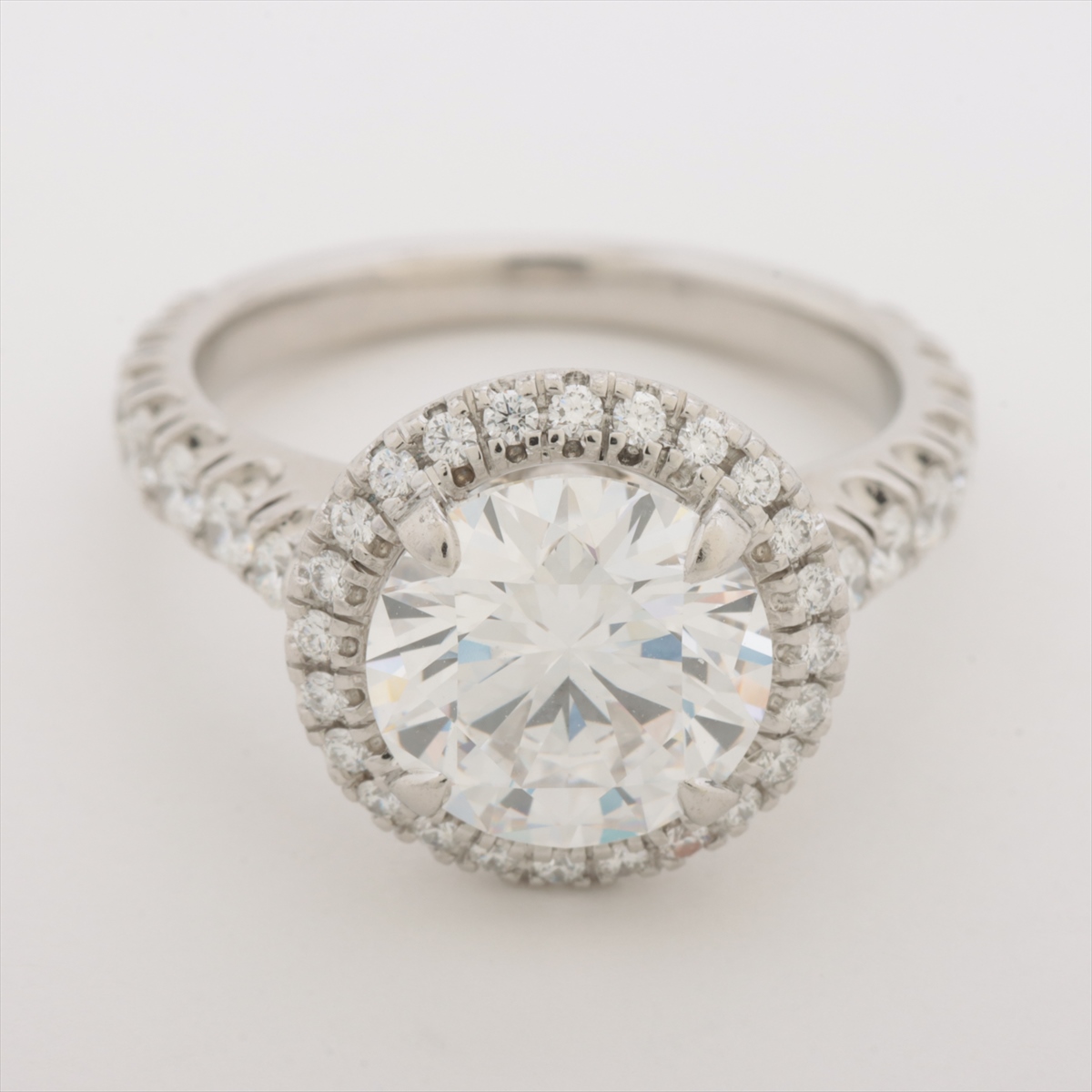 極美品 カルティエ VVS2 pt950 ダイヤ リング 3号 GIA Cartier Destiné diamond Ring Pt950 6.0g 2.20 D VVS2 EX FB