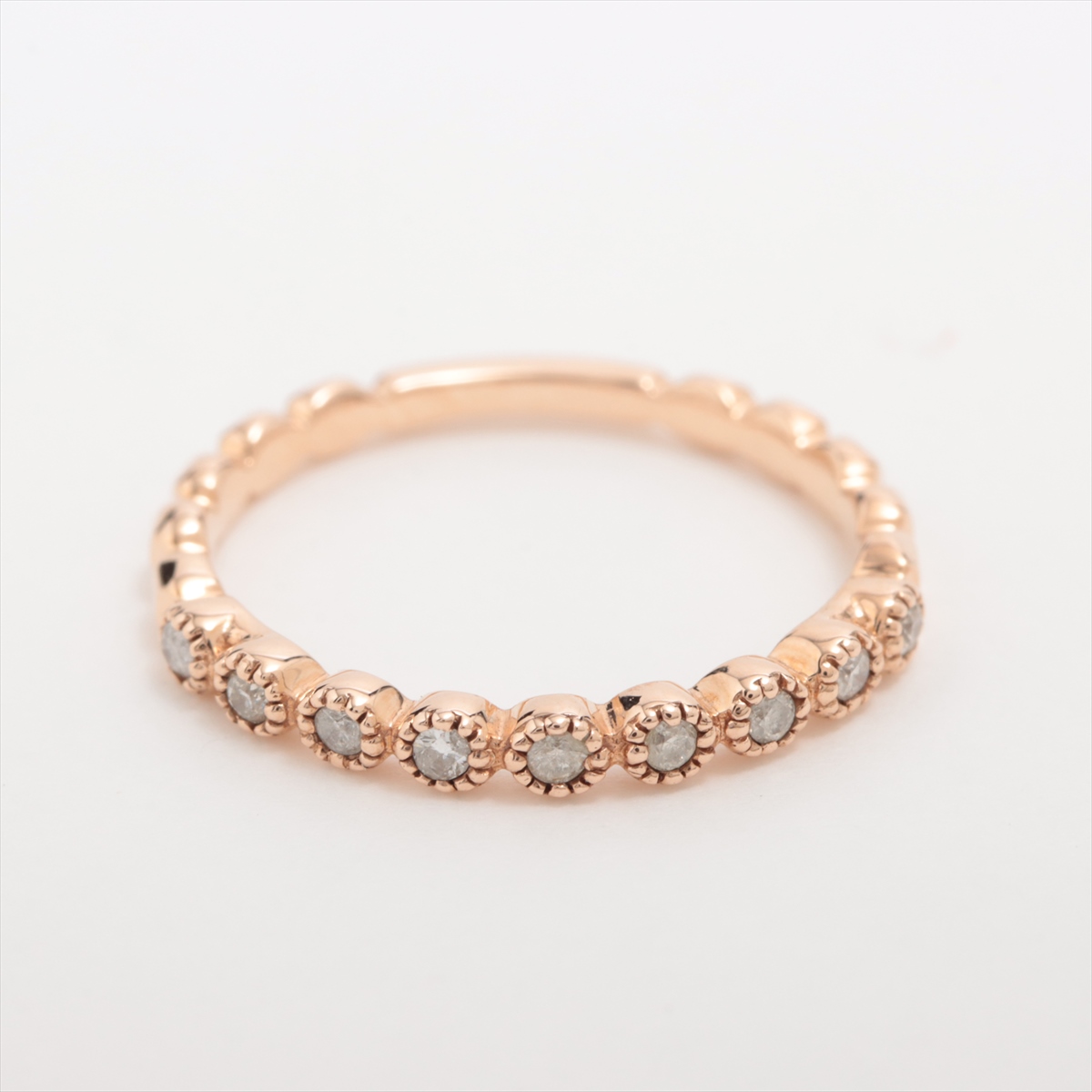 アガット ダイヤモンド リング ダイヤ5粒 ホワイトゴールド