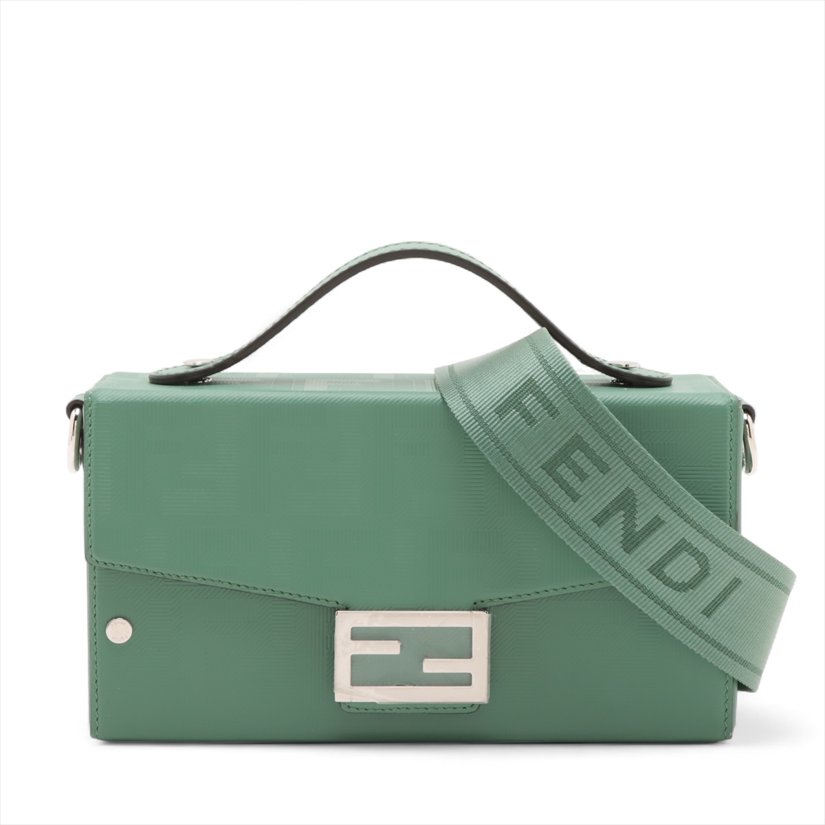 ★送料込★FENDI ソフトトランク バゲット 2WAY バッグ フェンディ ズッカ ソフトトランク バゲット レザー 2WAY