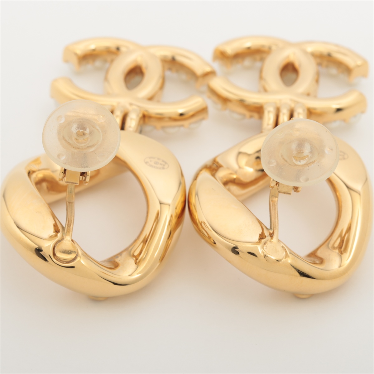 ゴールドのココアロゴイヤリング 中古】 CHANEL シャネル COCO MARK EARRINGS ココマーク