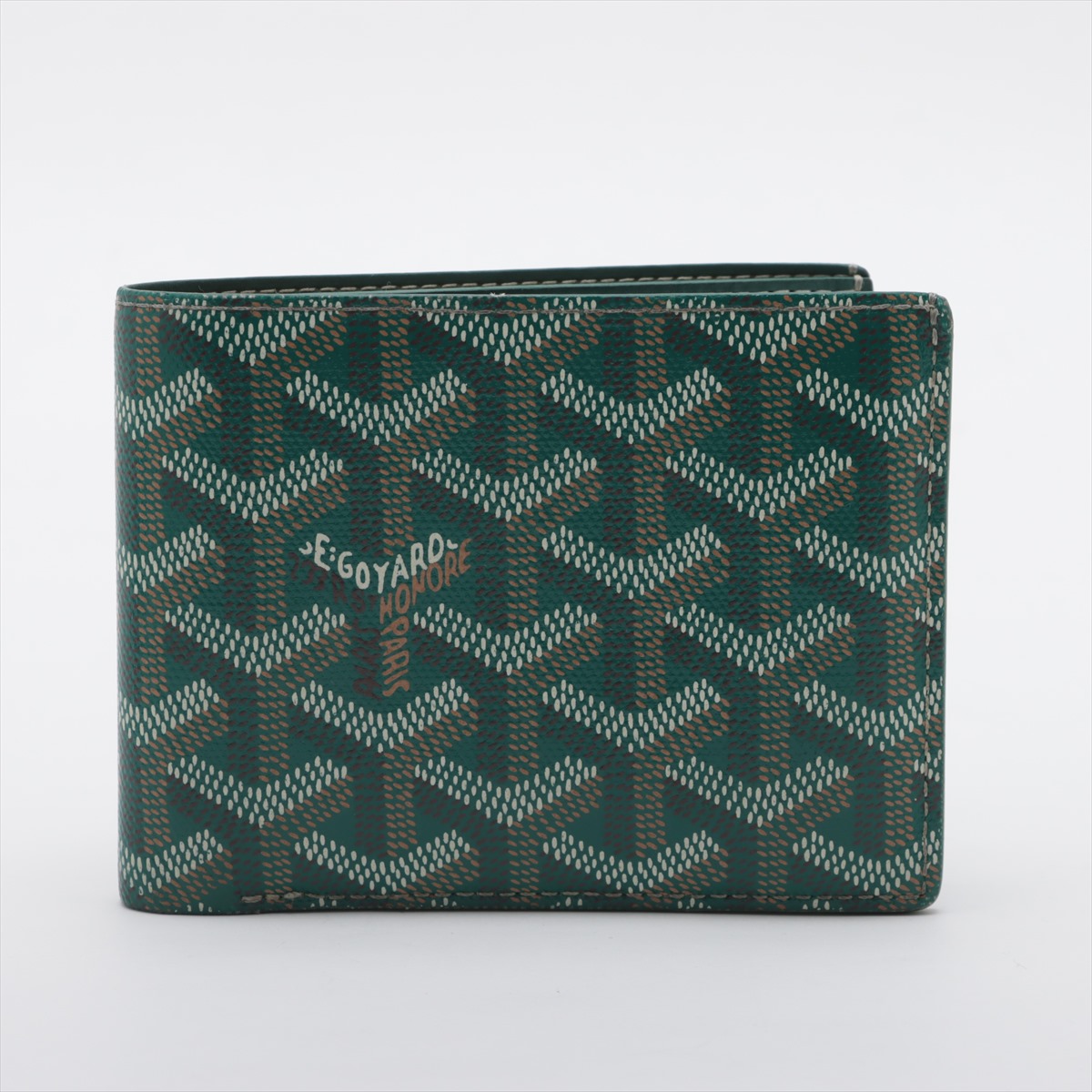 Goyard 二つ折り財布 グリーン 箱付き　新品同様 正規品 Goyard(ゴヤール) ゴヤール ヴィクトワール 二つ折り財布