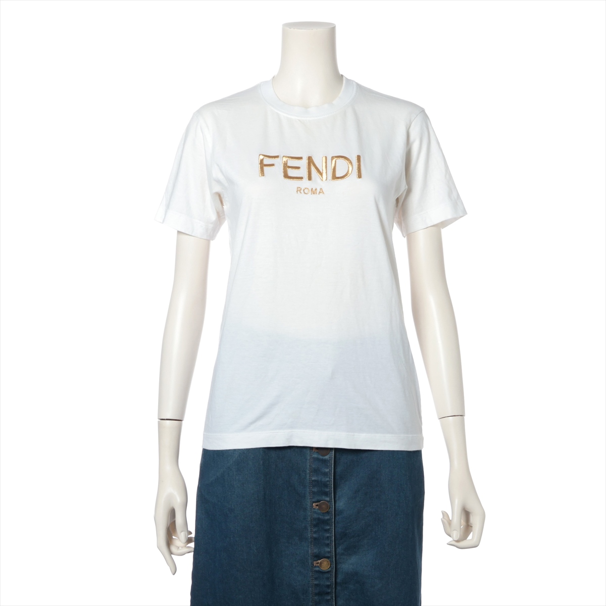 フェンディ コットンTシャツ ホワイト Tシャツ コットン ホワイト | Fendi