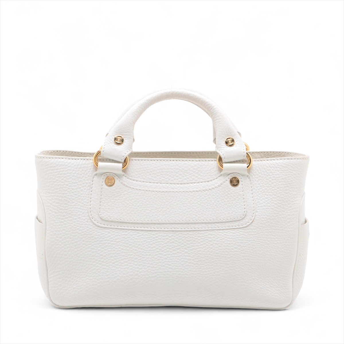 【CELINE】セリーヌ ブギーバッグ ハンドバッグ ホワイト レザー CELINE セリーヌ ハンドバッグ ブギー ホワイト : NUIR BRAND