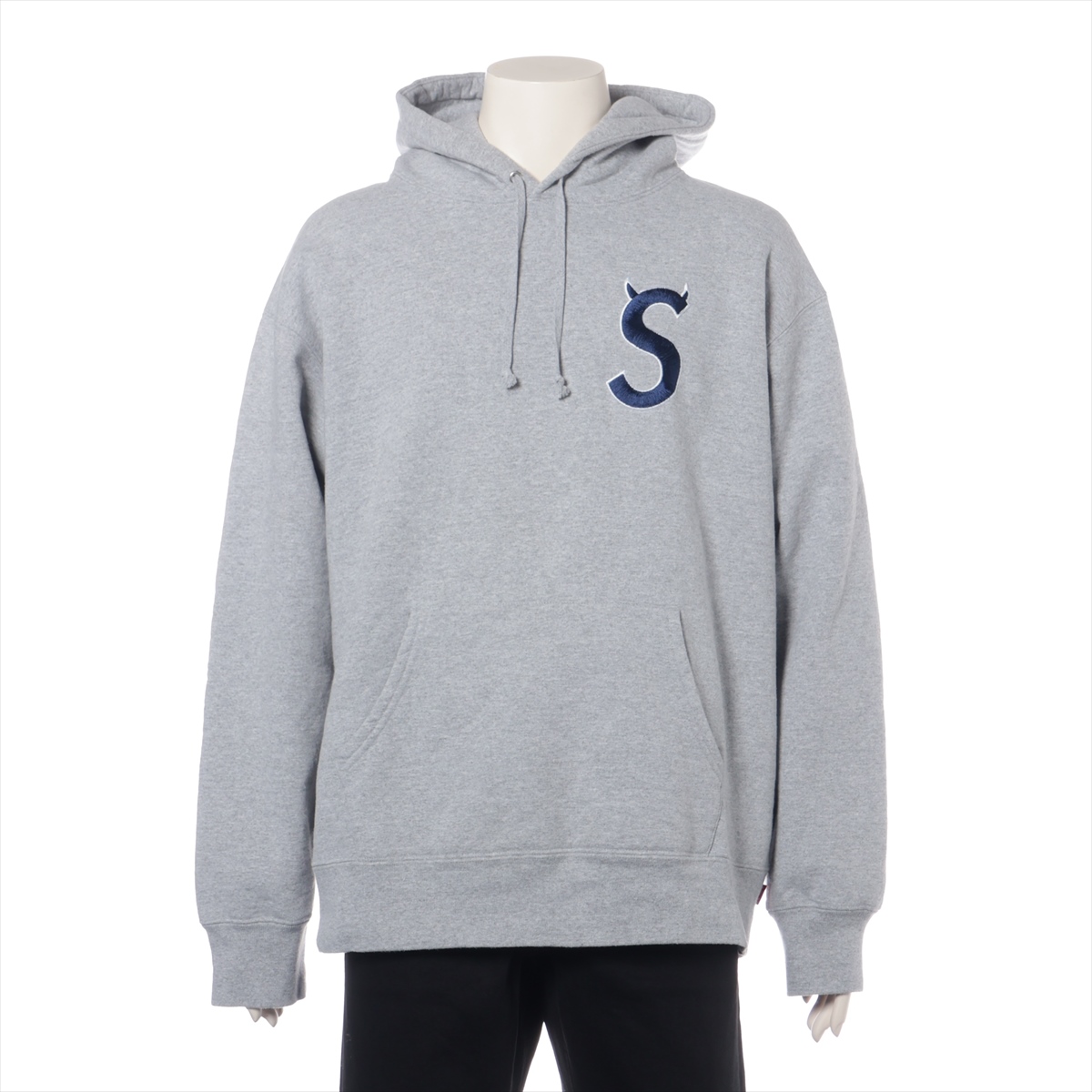 Supreme グレー パーカー（シュプリーム バンダナ ボックスロゴ