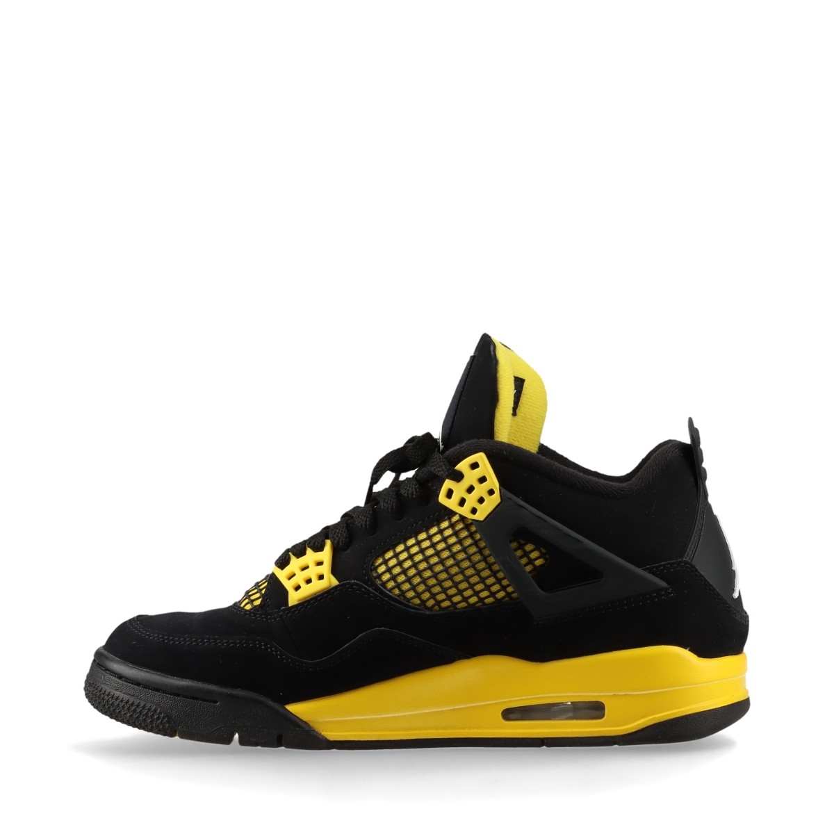 Nike AIR JORDAN 4 Leather Sneakers 26.5cm Men's Black DH6927