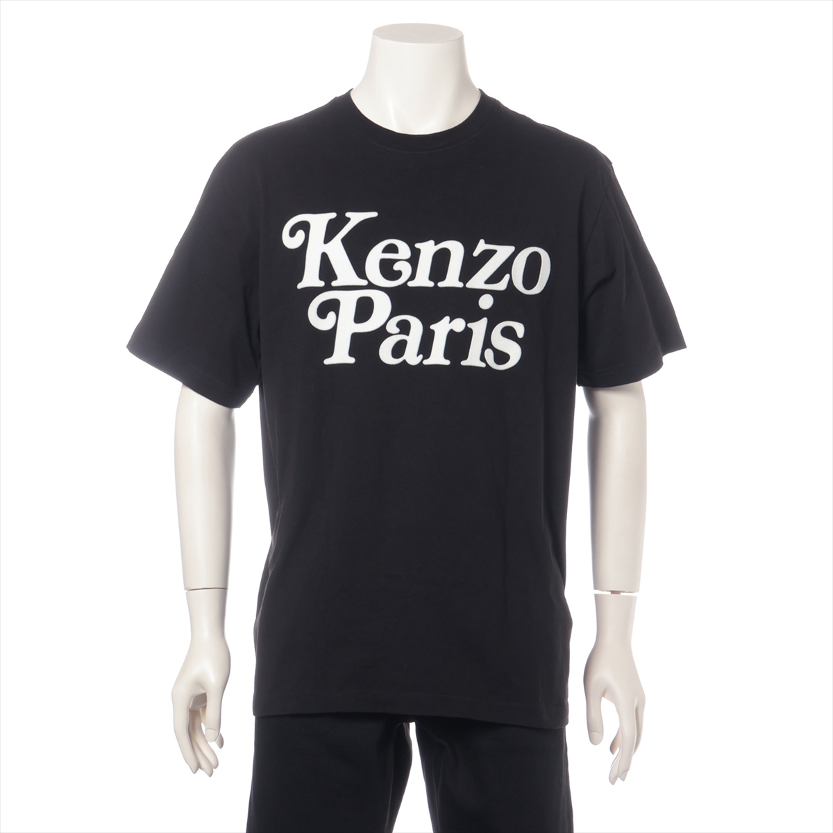 ケンゾー コットン Tシャツ S メンズ ブラック FE55TS1914SY