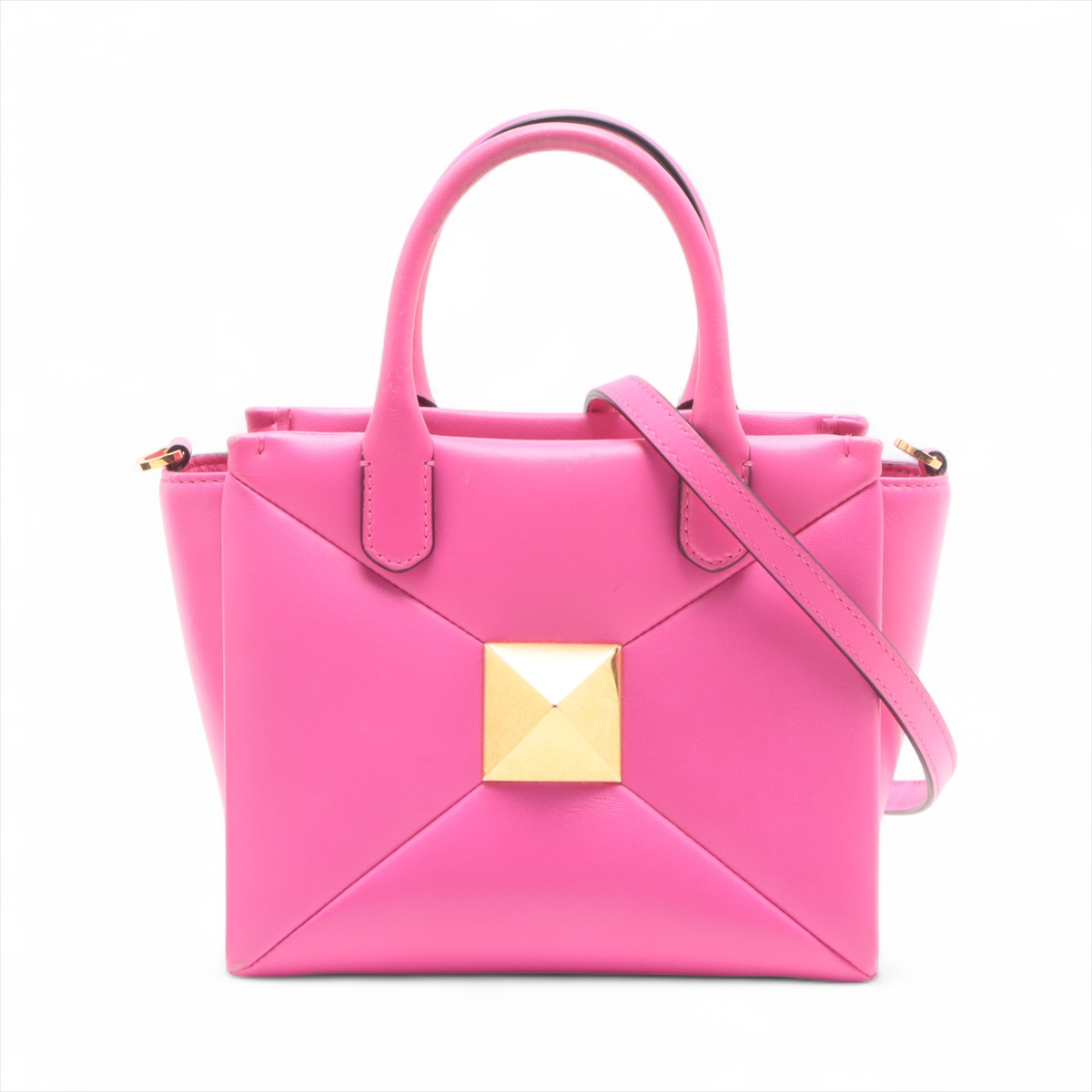 miu ミュウミュウ ピンク レザー ハンドバッグ ショルダーバッグ