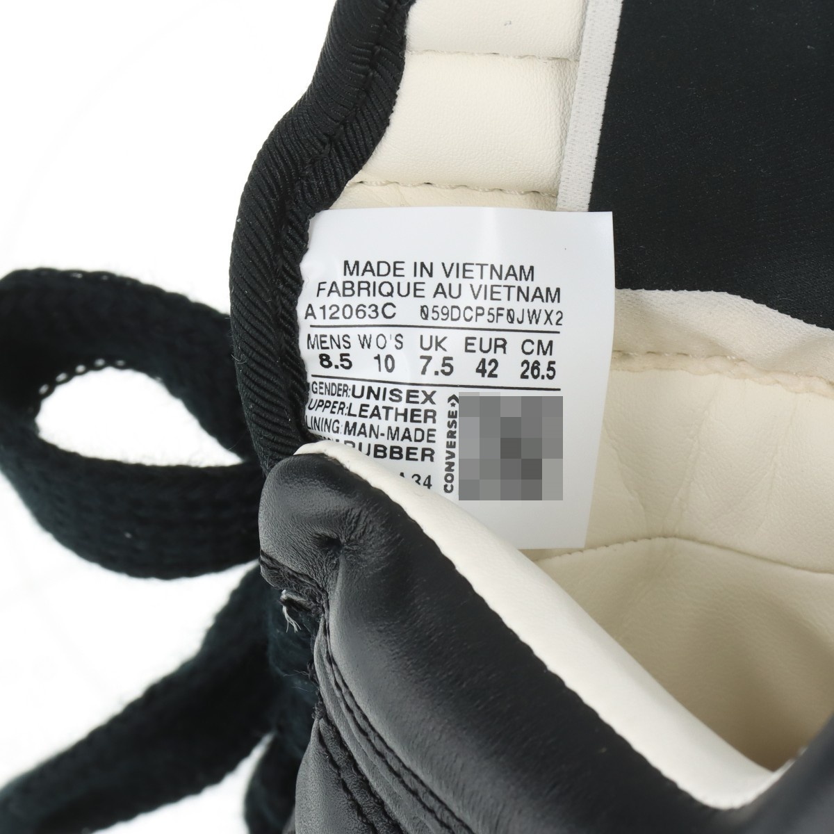 SINGLE SOLE LOW CUT SNEAKERS SLASH DENIM BLACK - RICK OWENS