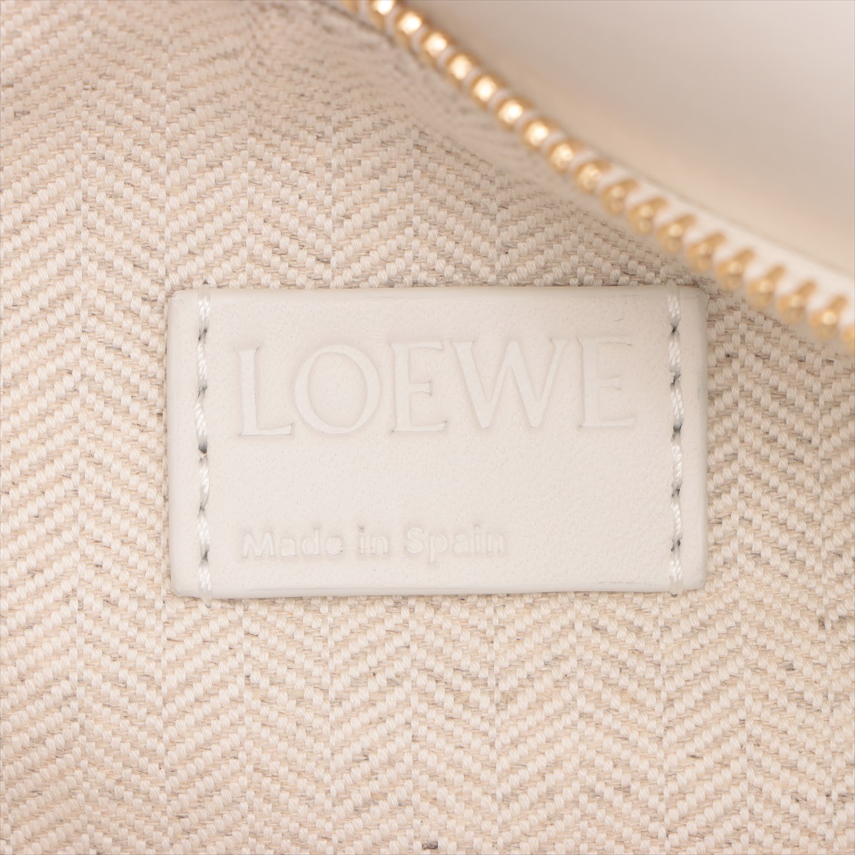 LOEWE パズルバッグ スモール ハンマードレザーベージュ A510P60X66_6992_1F.jpg