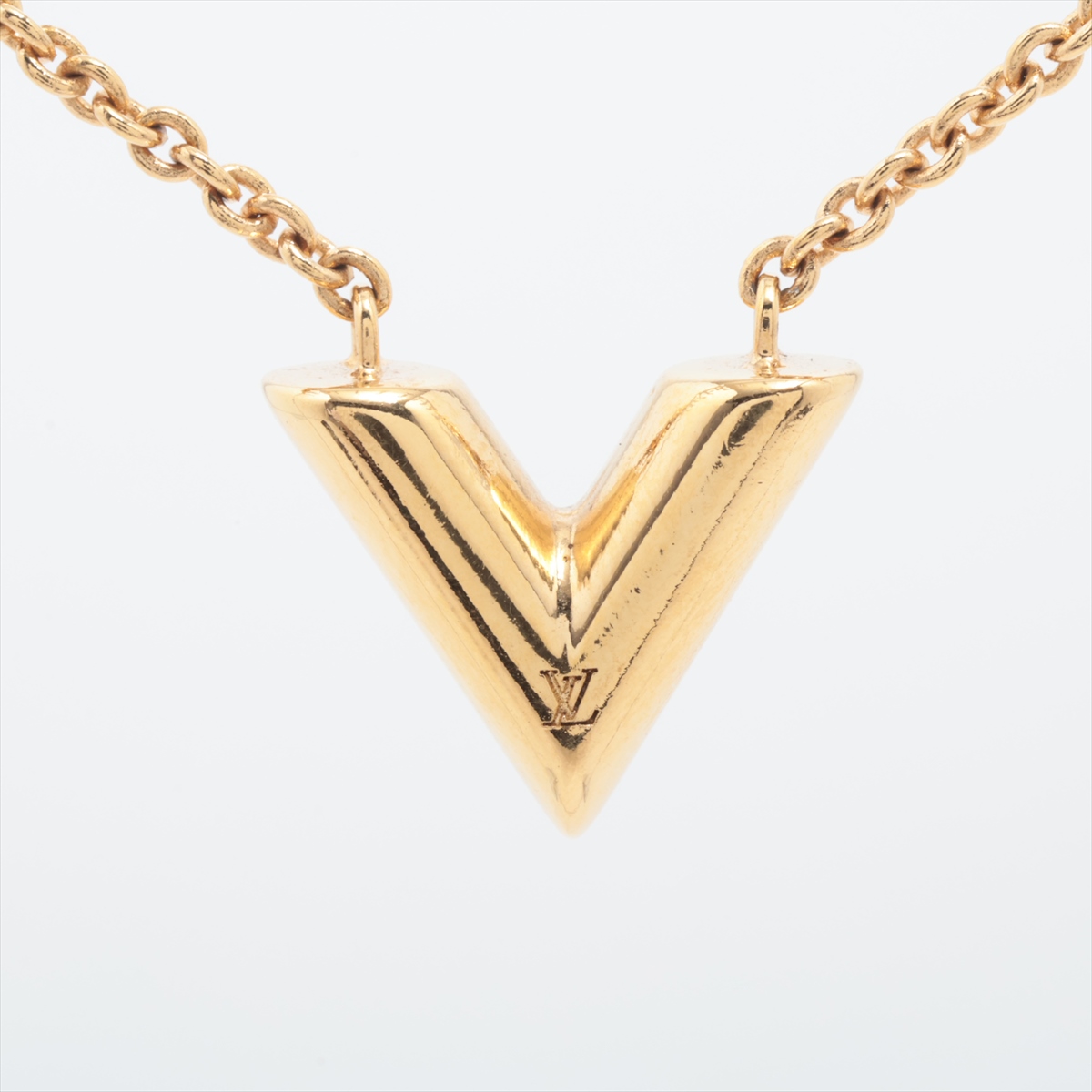 ヴィトン M00857 エセンシャル V OB4262 ネックレス GP ゴールド