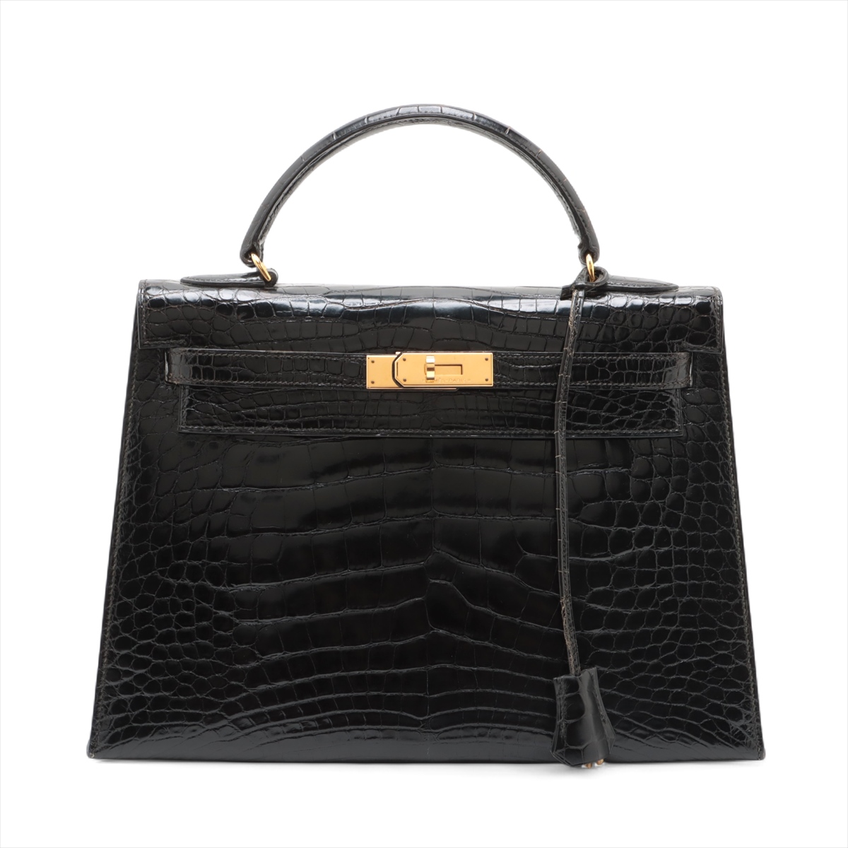 HERMES エルメス ブレスレット ケリー ドゥブルトゥール #M 黒