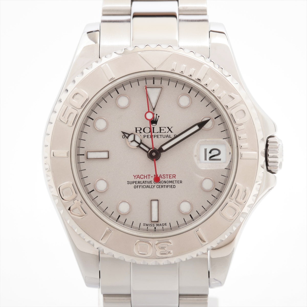 ロレックス ヨットマスター 168622 SS×PT SS AT シルバー文字盤 あまりごま3