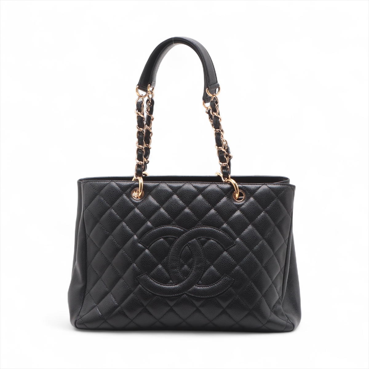 CHANEL - シャネル GST チェーン ショルダー トート ブラック