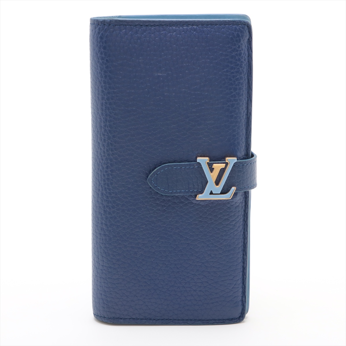 ヴィトン トリヨン LV ヴェルティカル ウォレット カプシーヌ
