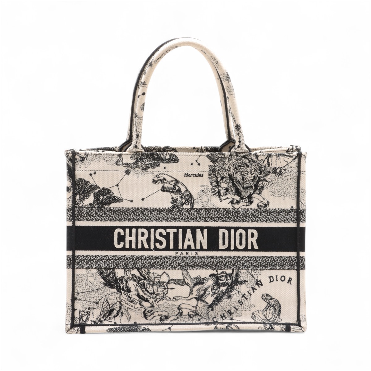 Christian Dior Zodiac Book Tote Medium canvas Tote bag black