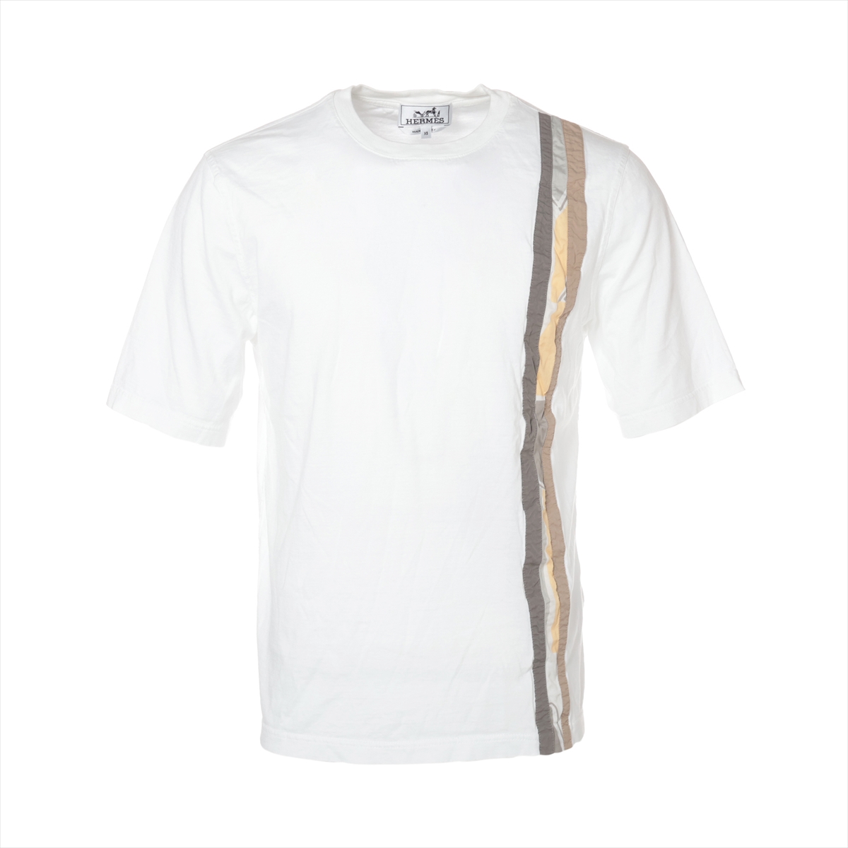 *洗練された大人の装いに*【HERMES】コットンTシャツ エルメス コットン Tシャツ L メンズ ホワイト IMPRIME HERMES