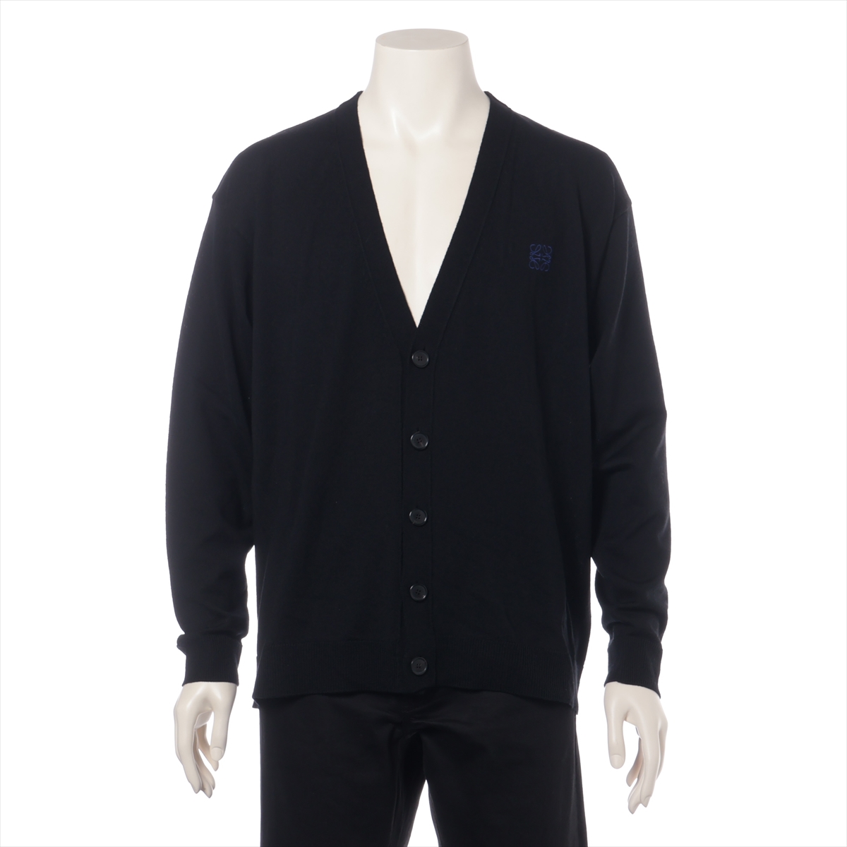 LOEWE 21 AW mohair インターシャカーディガン　Lサイズ LOEWE 21 AW mohair インターシャカーディガン Lサイズ