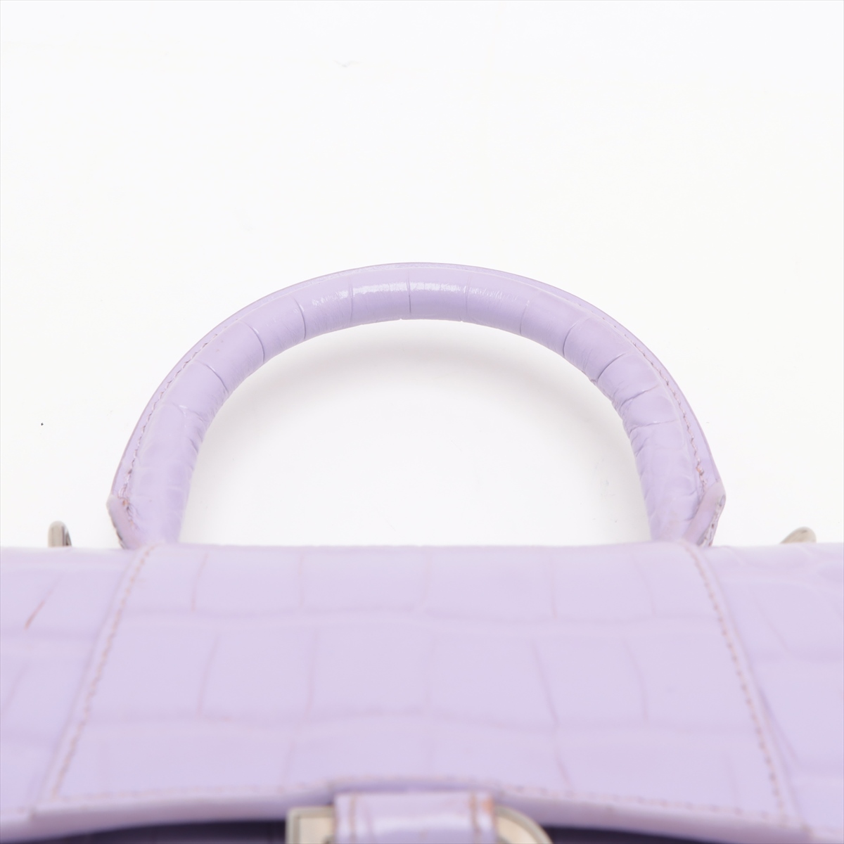 BALENCIAGA アワーグラス 2way クロコ型押し ハンドバッグ 2色 BALENCIAGA バレンシアガ Bロゴ アワーグラス クロコ型押し