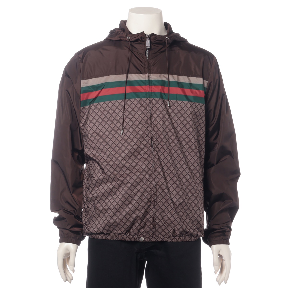 【GUCCI】グッチ フード付 リバーシブル シアリングジャケット org.jpg