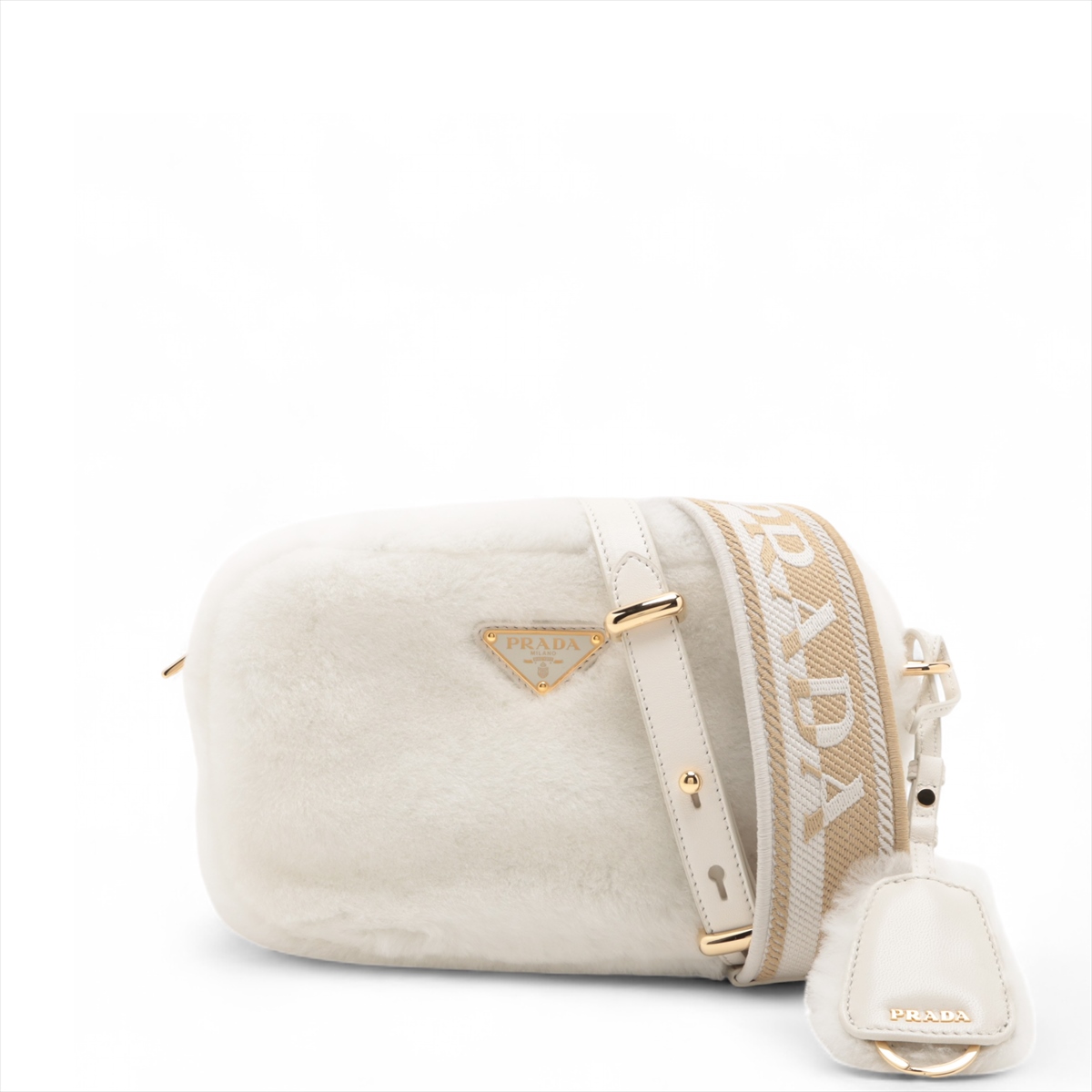 PRADA プラダ ロゴジャガード ミニボストン トートバッグ