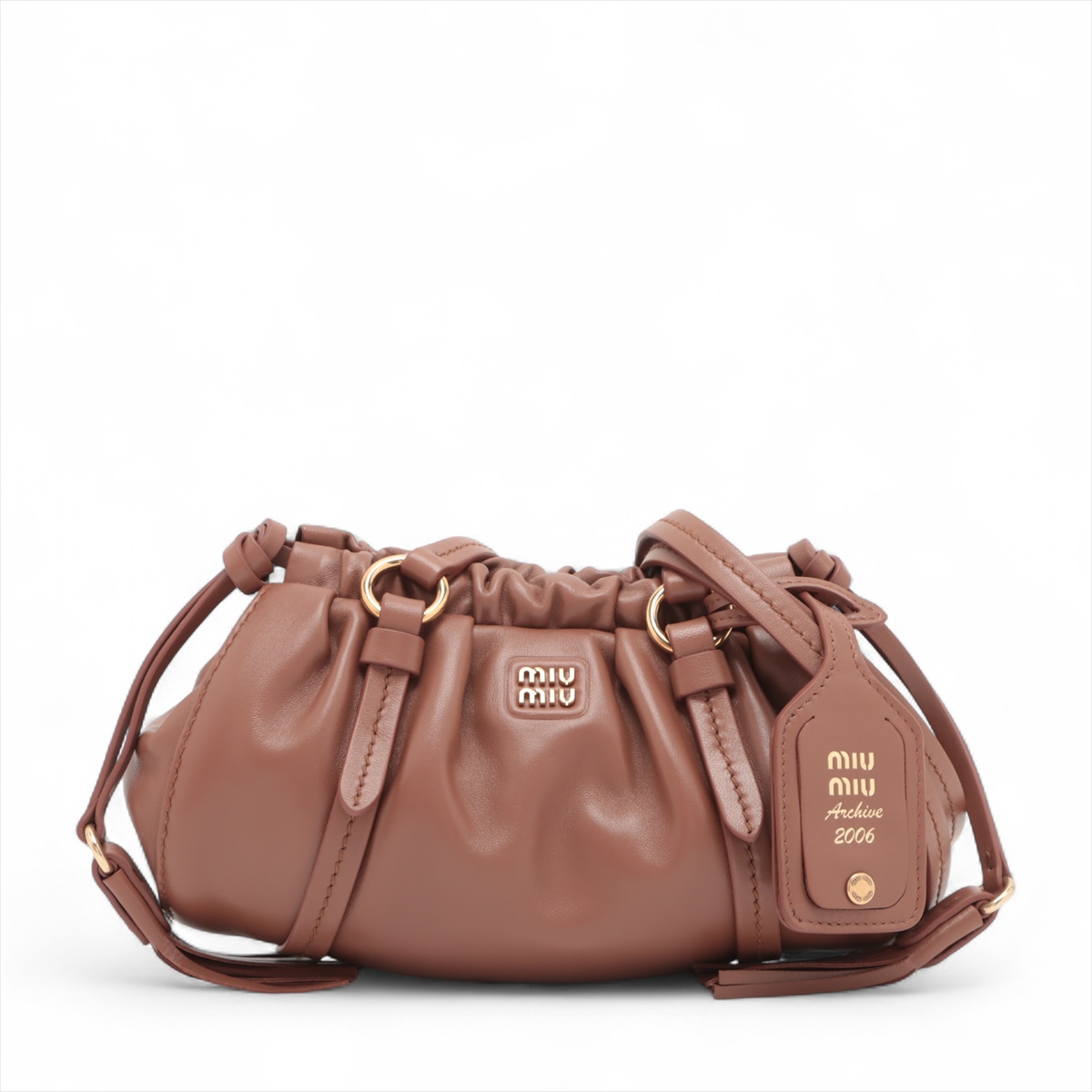 【MIUMIU】セール！JOIE MINI レザー ショルダーバッグ 5BP089 セール】ミュウミュウ☆レザーショルダーバッグ☆5BP089 (MiuMiu