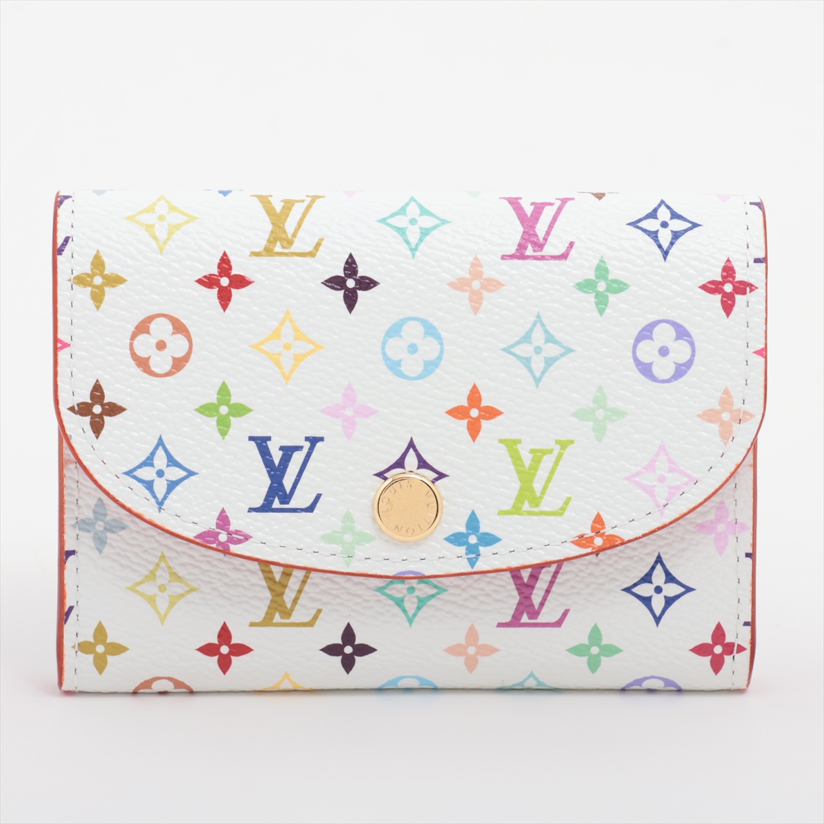ヴィトン LV×TM マルチカラー ポルトモネロザリ M13399 ピンクxブロン コインケース RFID反応