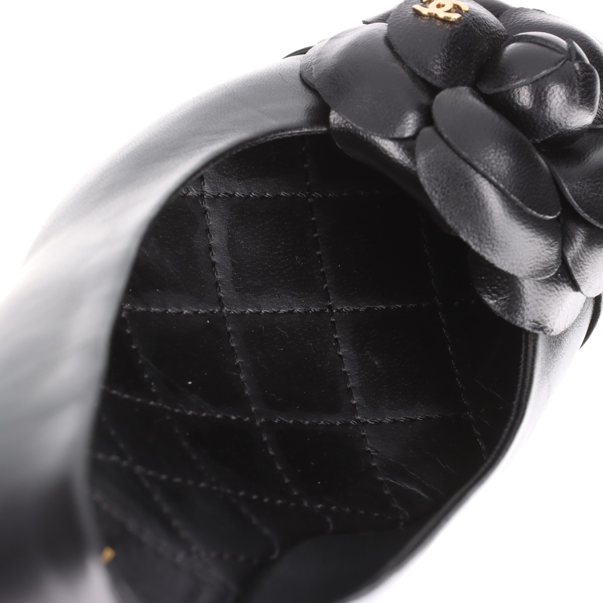 シャネル CHANEL カメリア ココマーク パンプス バックストラップ 34