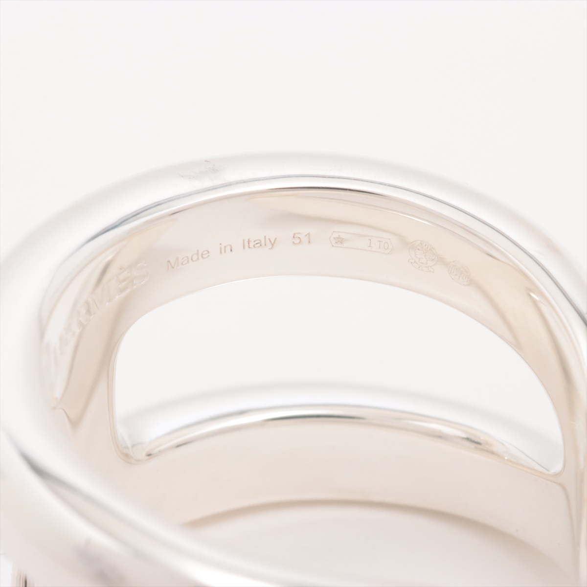 Hermès Osmo's PM Ring 51 925 12.7g Silver | eBay
