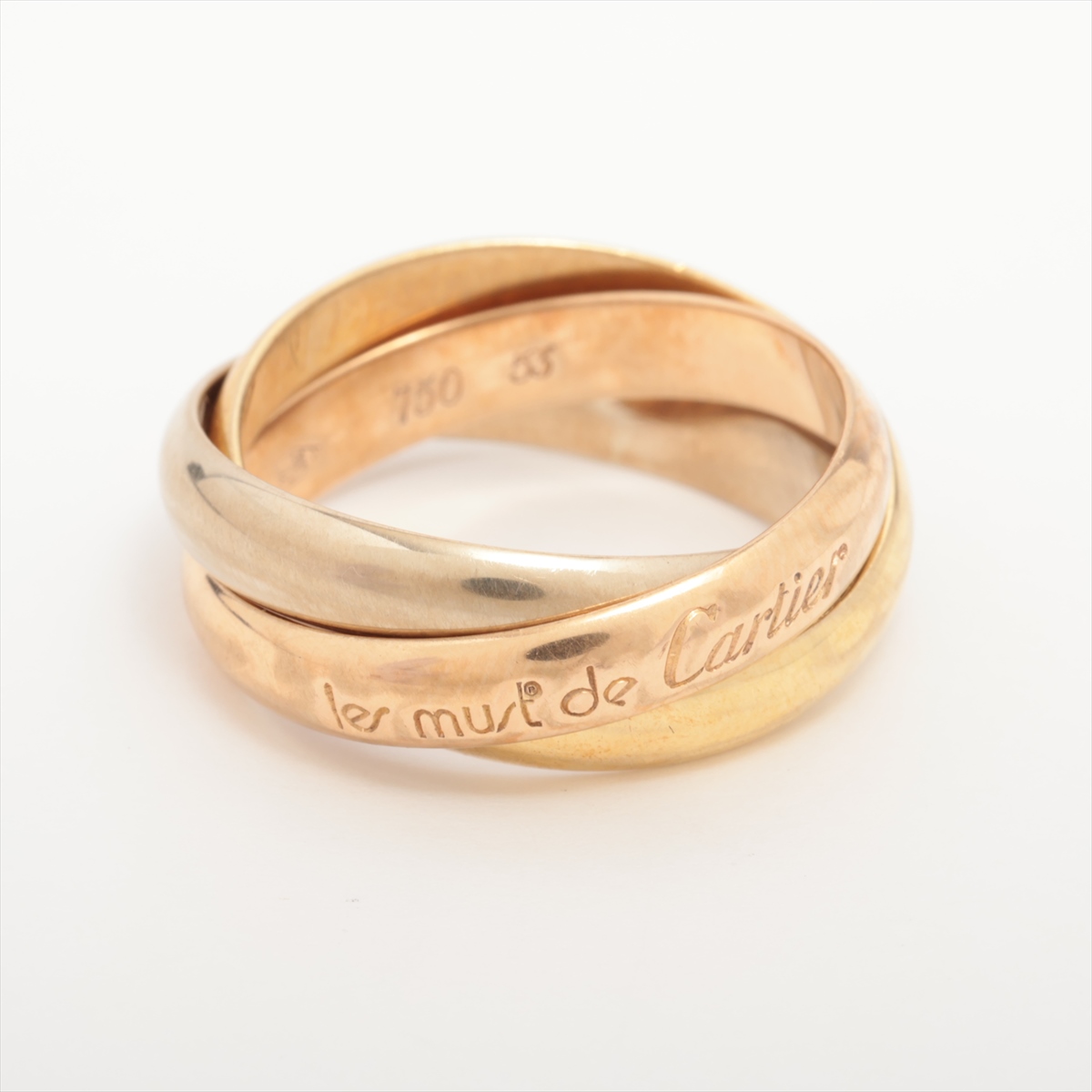 カルティエ トリニティ リング 750(YG×PG×WG) 8.2g 53