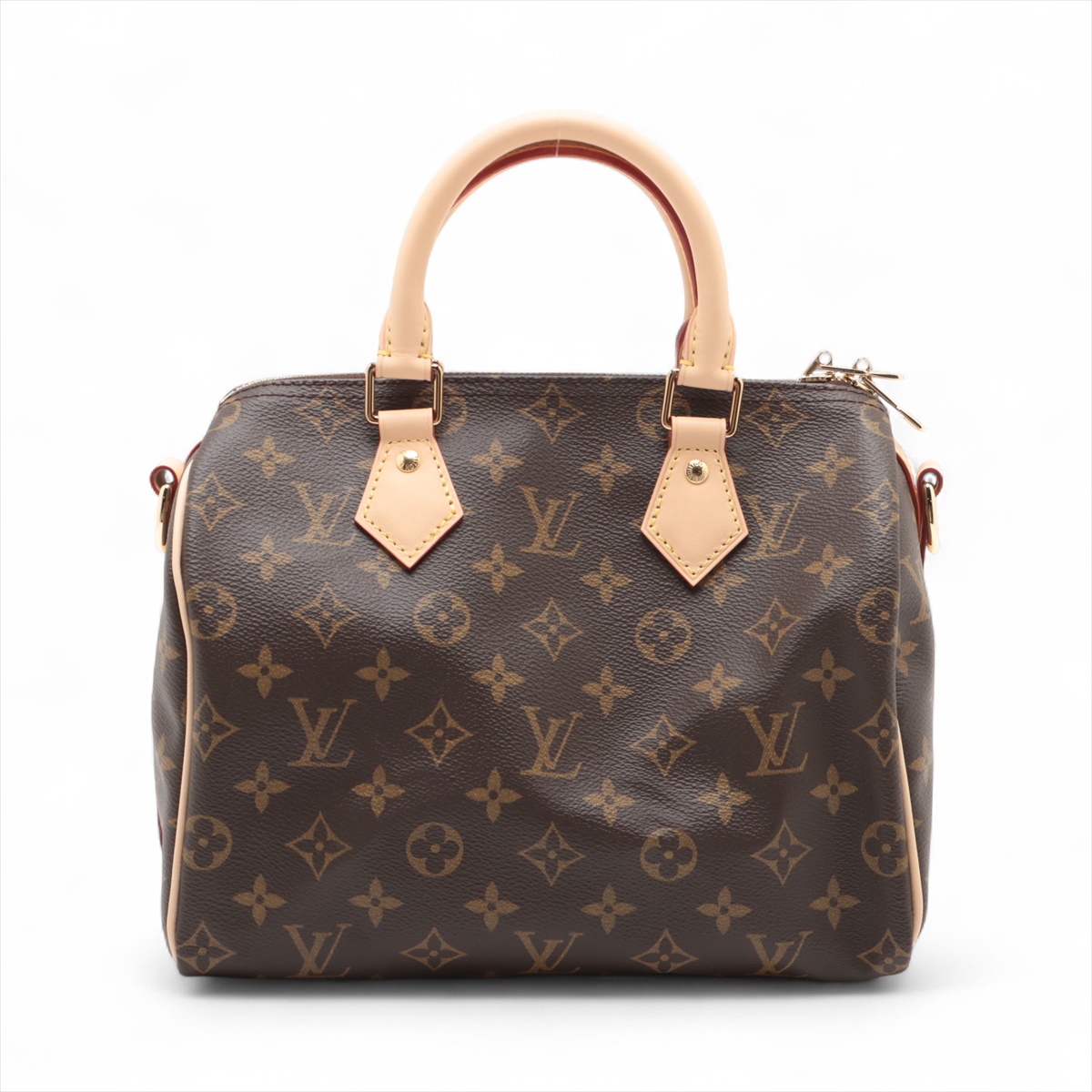 LOUIS VUITTON レザーモノグラムエンボスバッグ ヴィトン モノグラムエンボス スピーディ バンドリエール 25