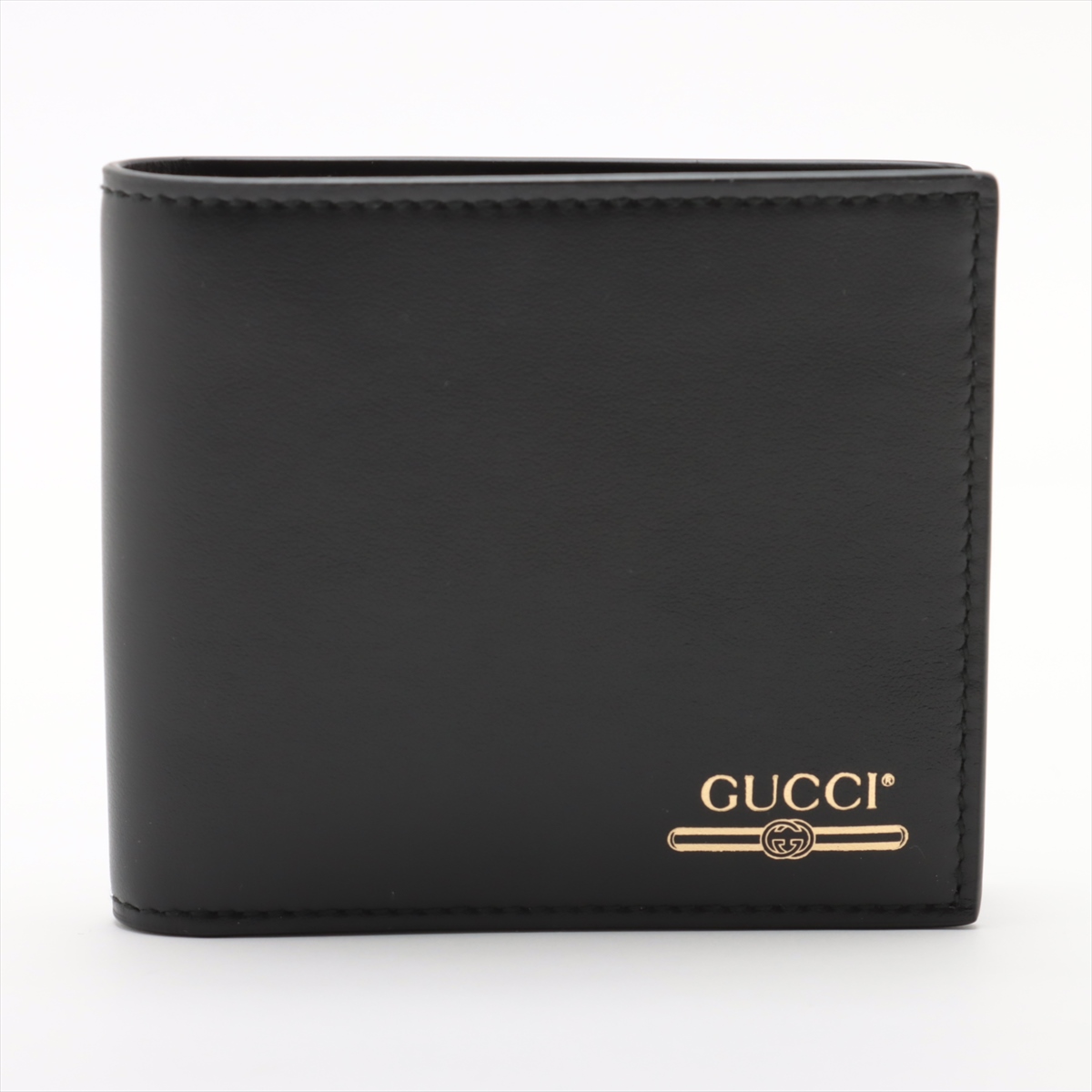 GUCCI グッチ マネークリップ 財布 GGエンボス レザー ブラック
