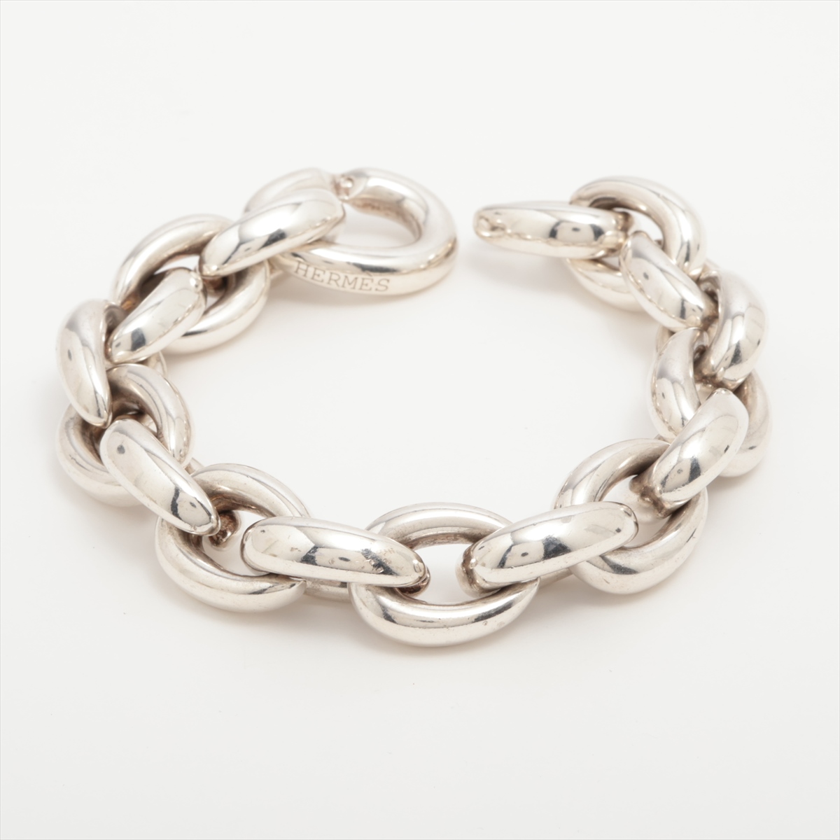 エルメス アクロバットGM ブレスレット 18コマ 925 190.3g シルバー