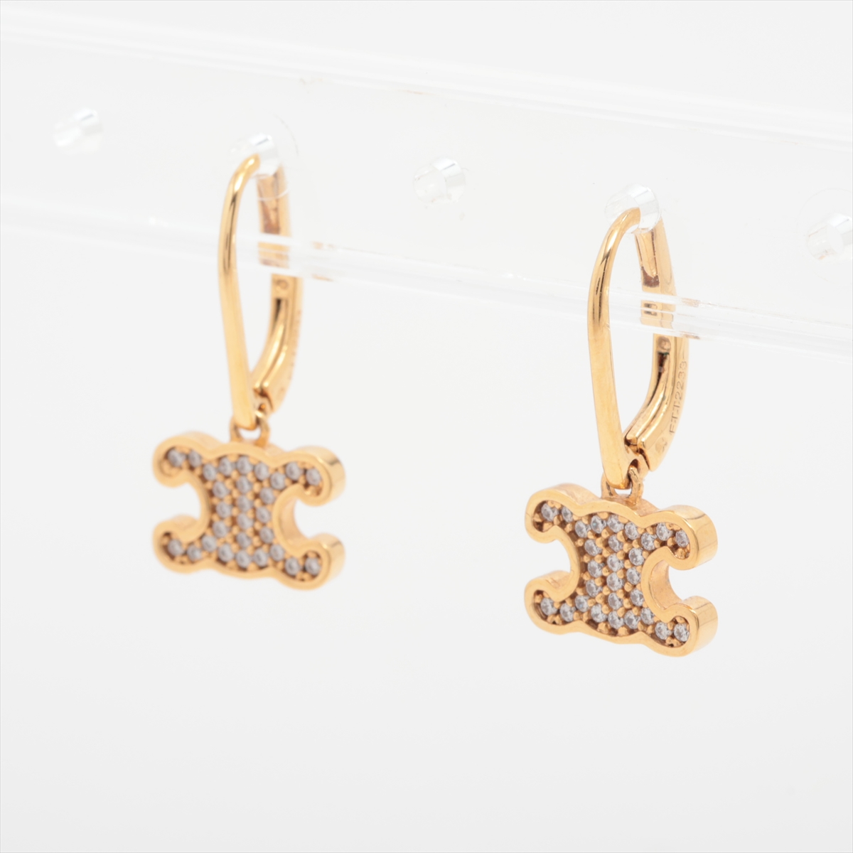 新入荷 セリーヌ GP×ラインストーン ピアス(両耳用) トリオンフ アクセサリー