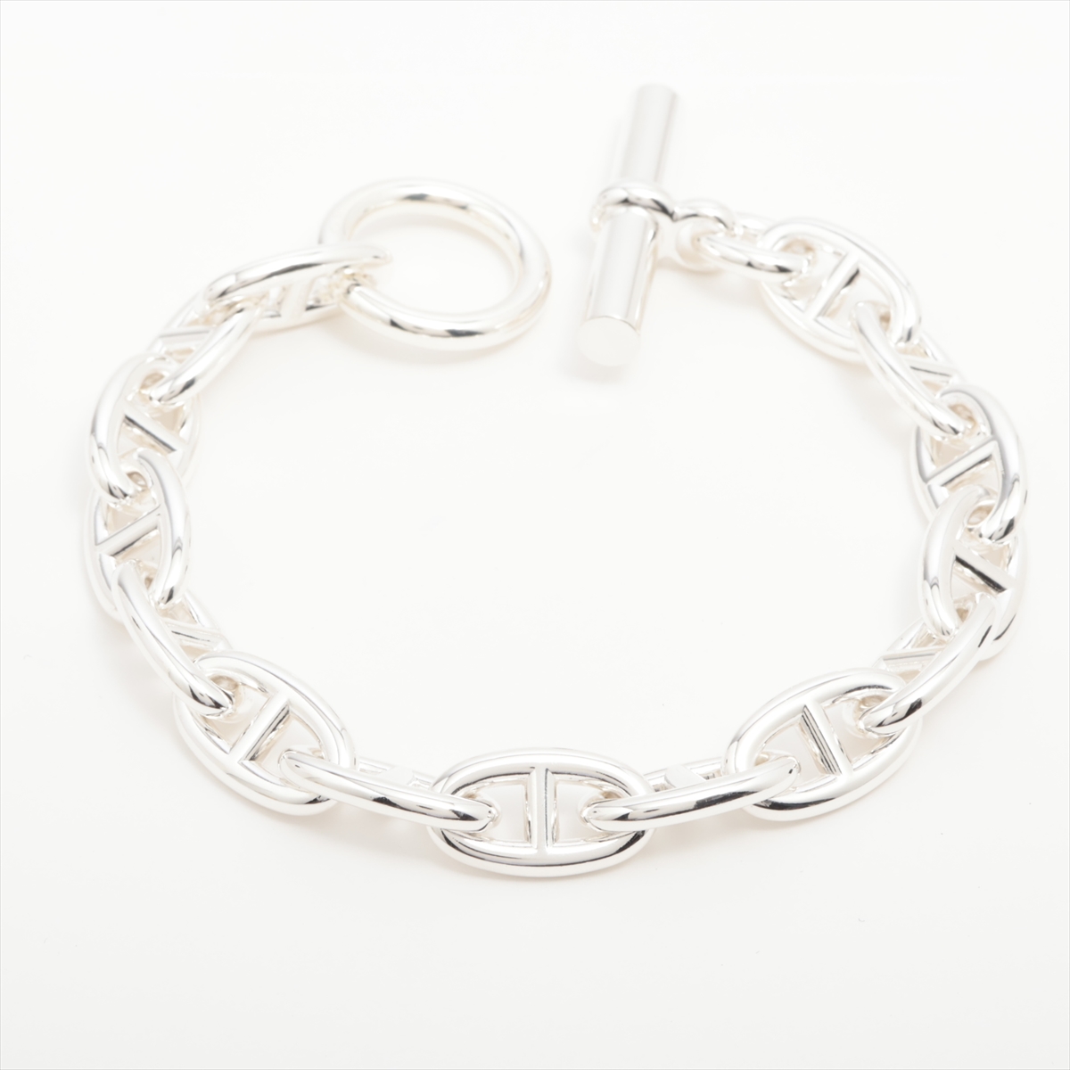 エルメス シェーヌダンクルGM ブレスレット 15コマ 925 80.5g シルバー